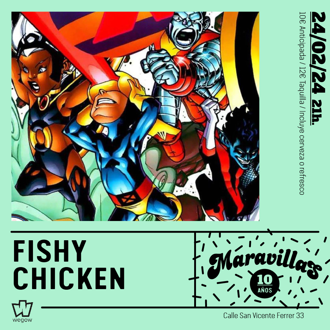 Fotografía promocional de Fishy Chicken vuelven a Maravillas Club