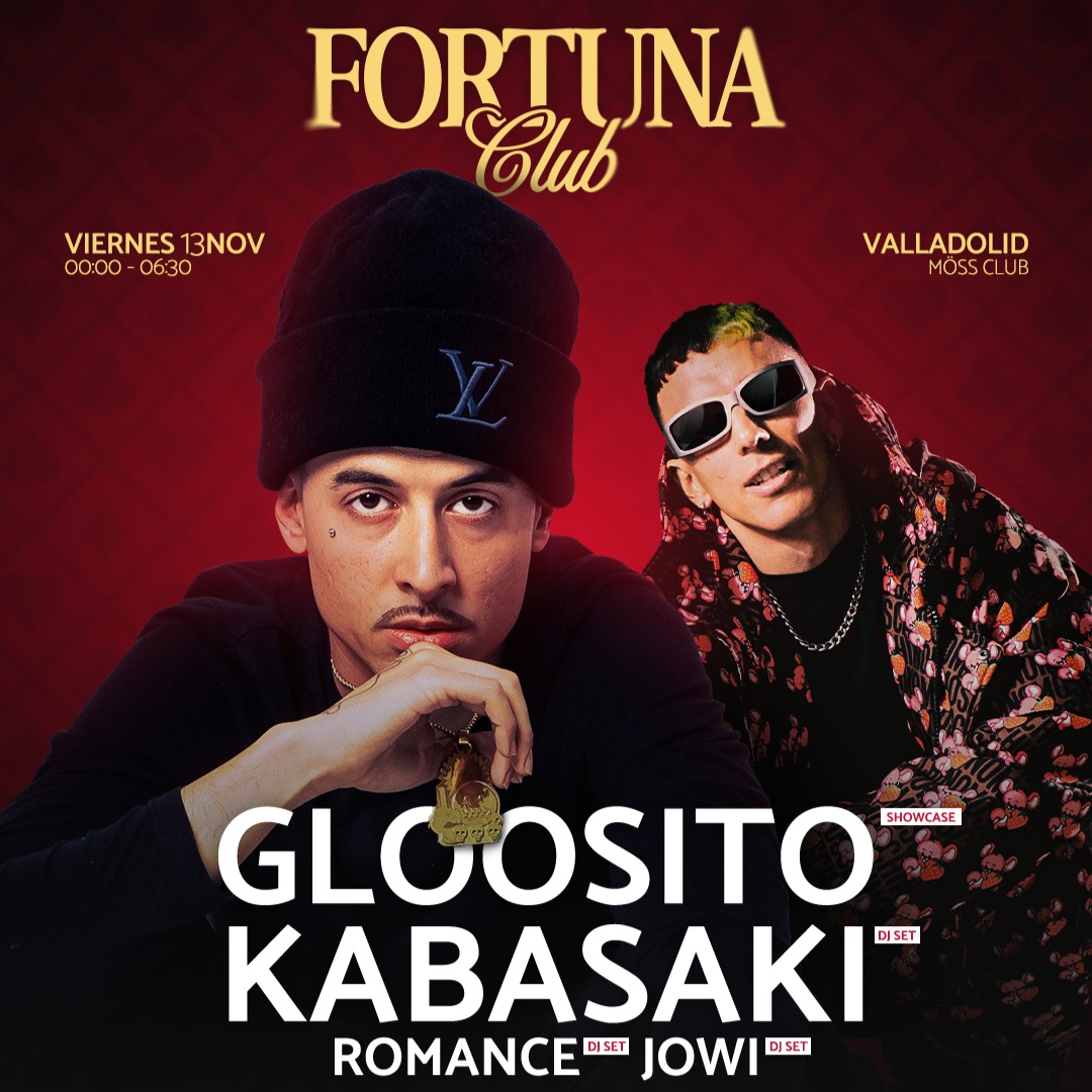 Fotografía promocional de FORTUNA CLUB 3 – GLOOSITO + KABASAKI