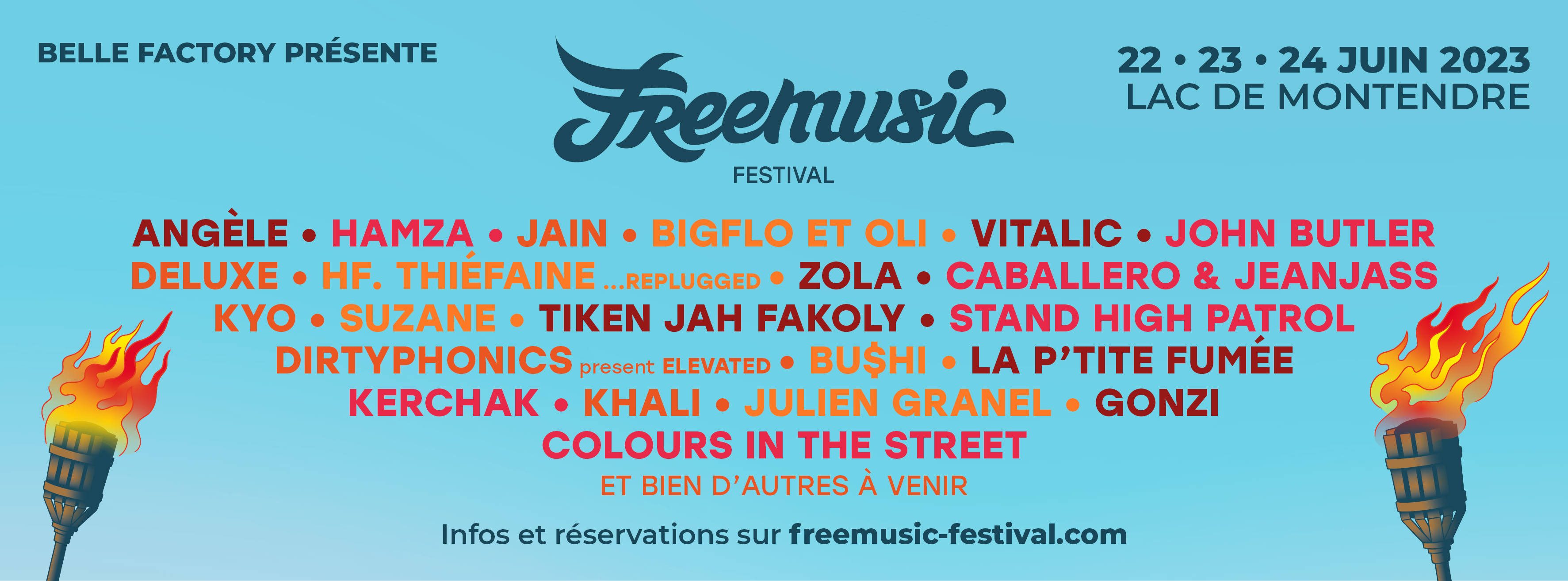 Promotional photograph of Concierto de Bigflo & Oli + Jain + John Butler en Montendre.