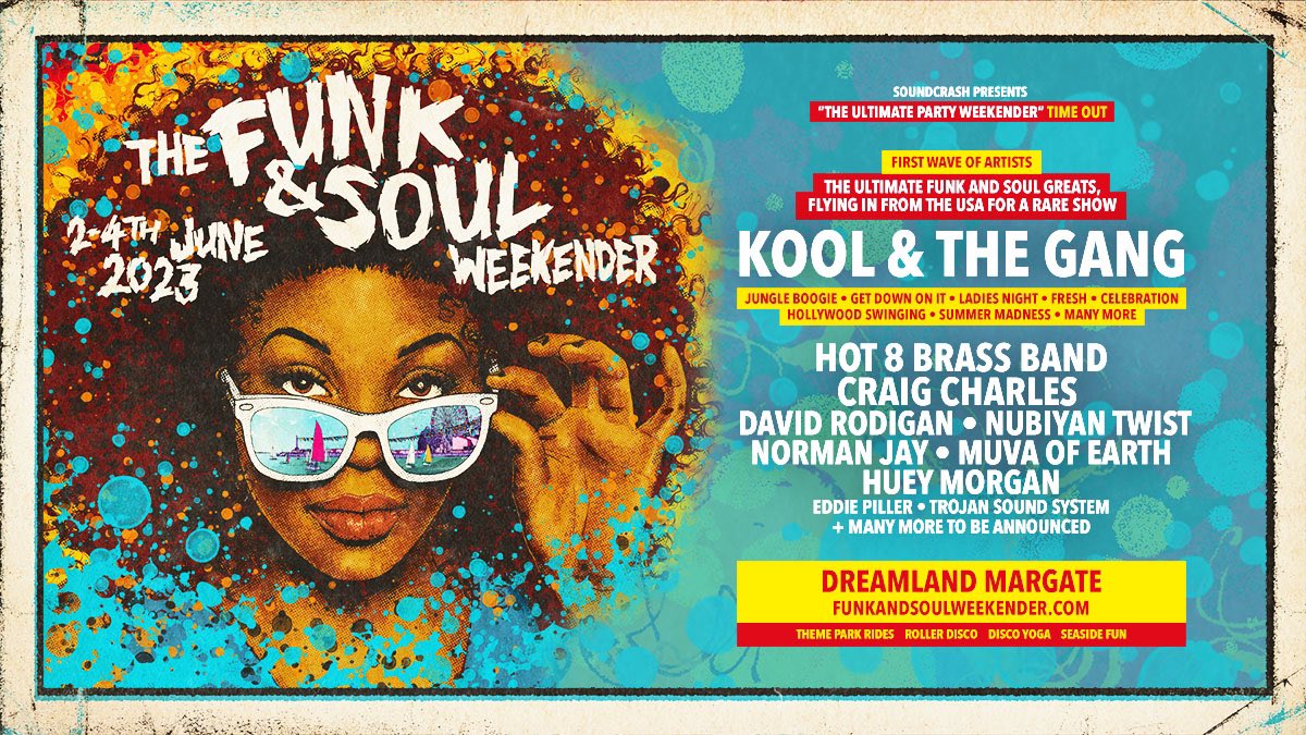 Promotional photograph of Funk & Soul Weekender 2023.