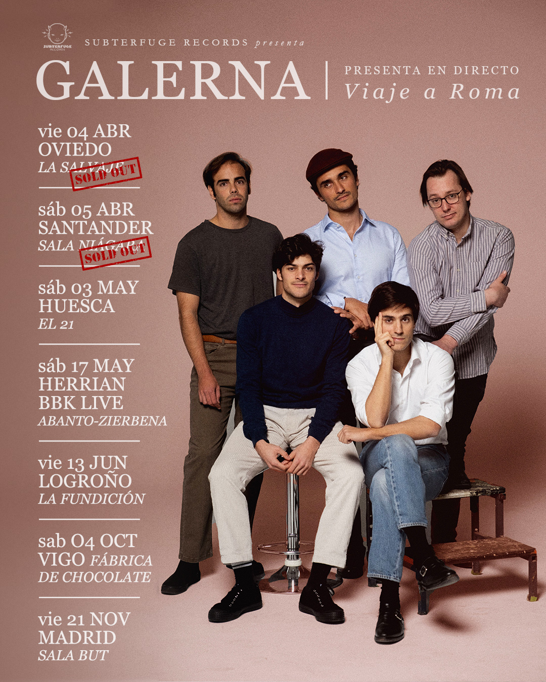 Fotografía promocional de Galerna en Vigo