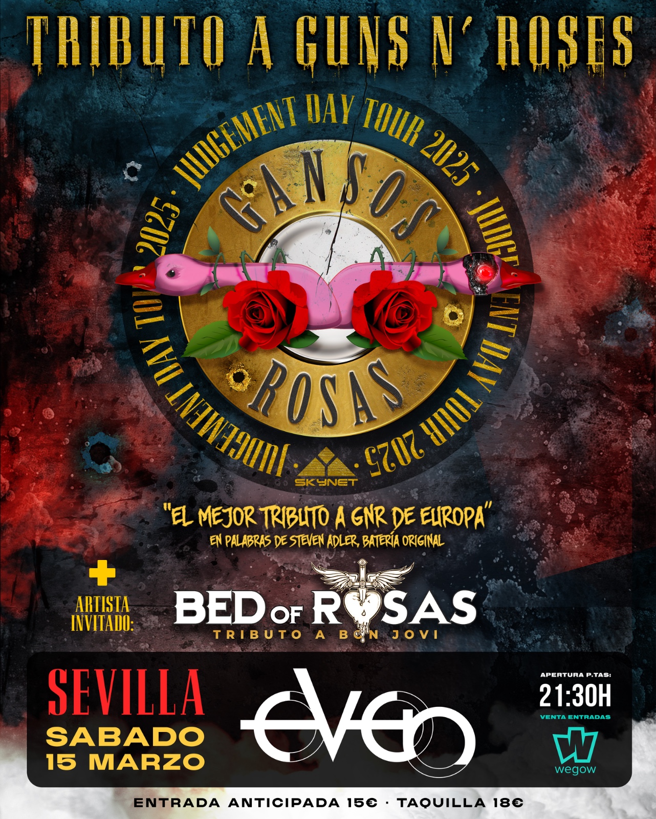 Fotografía promocional de Gansos Rosas + Bed of Rosas Sevilla 2025