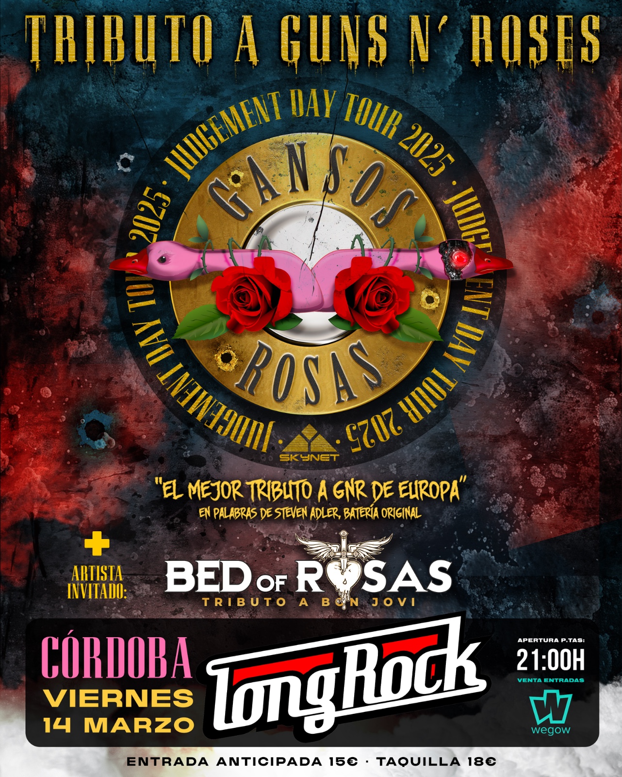 Fotografía promocional de Gansos Rosas + Bed of Rosas en Córdoba 2025