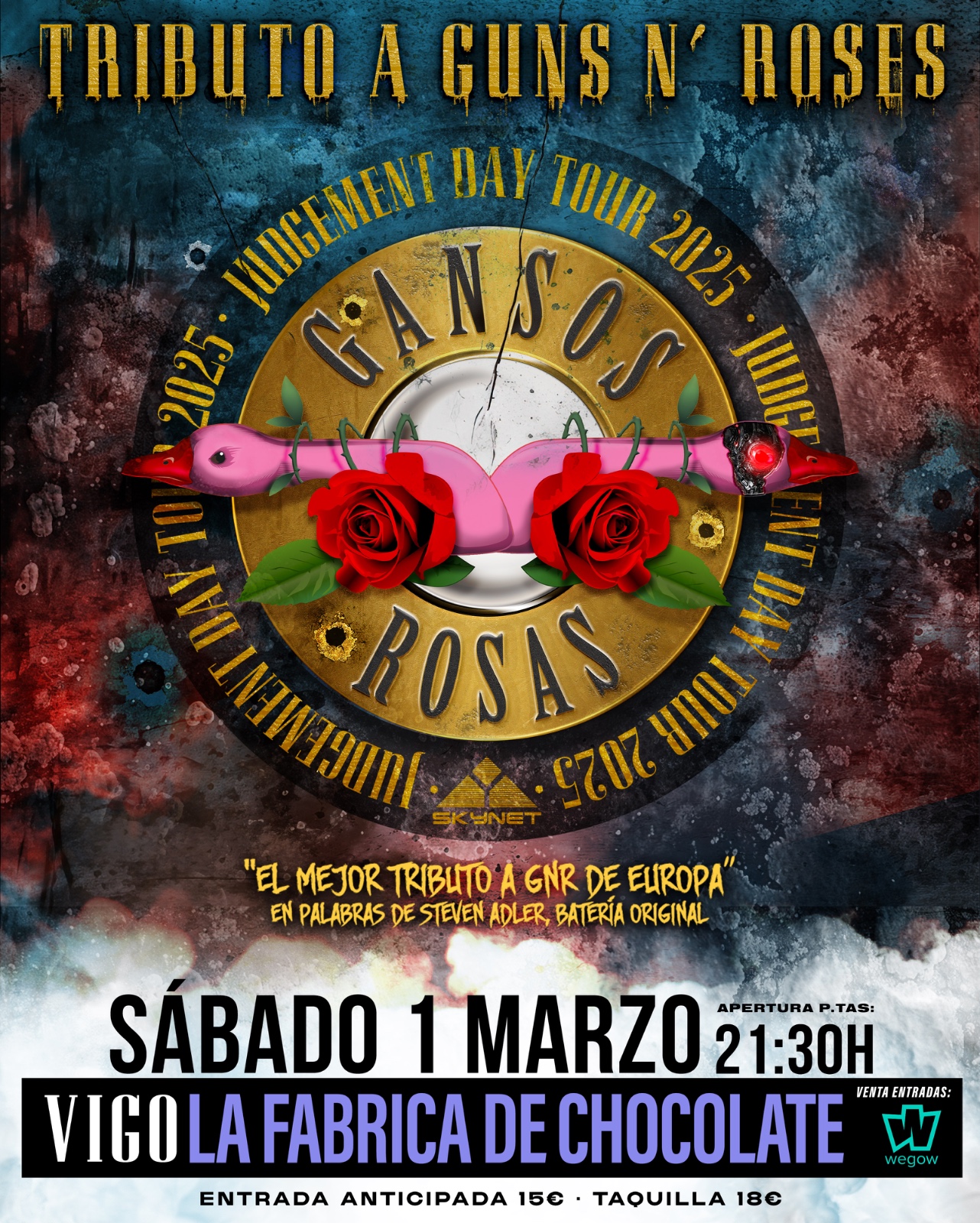 Fotografía promocional de Gansos Rosas en Vigo 2025