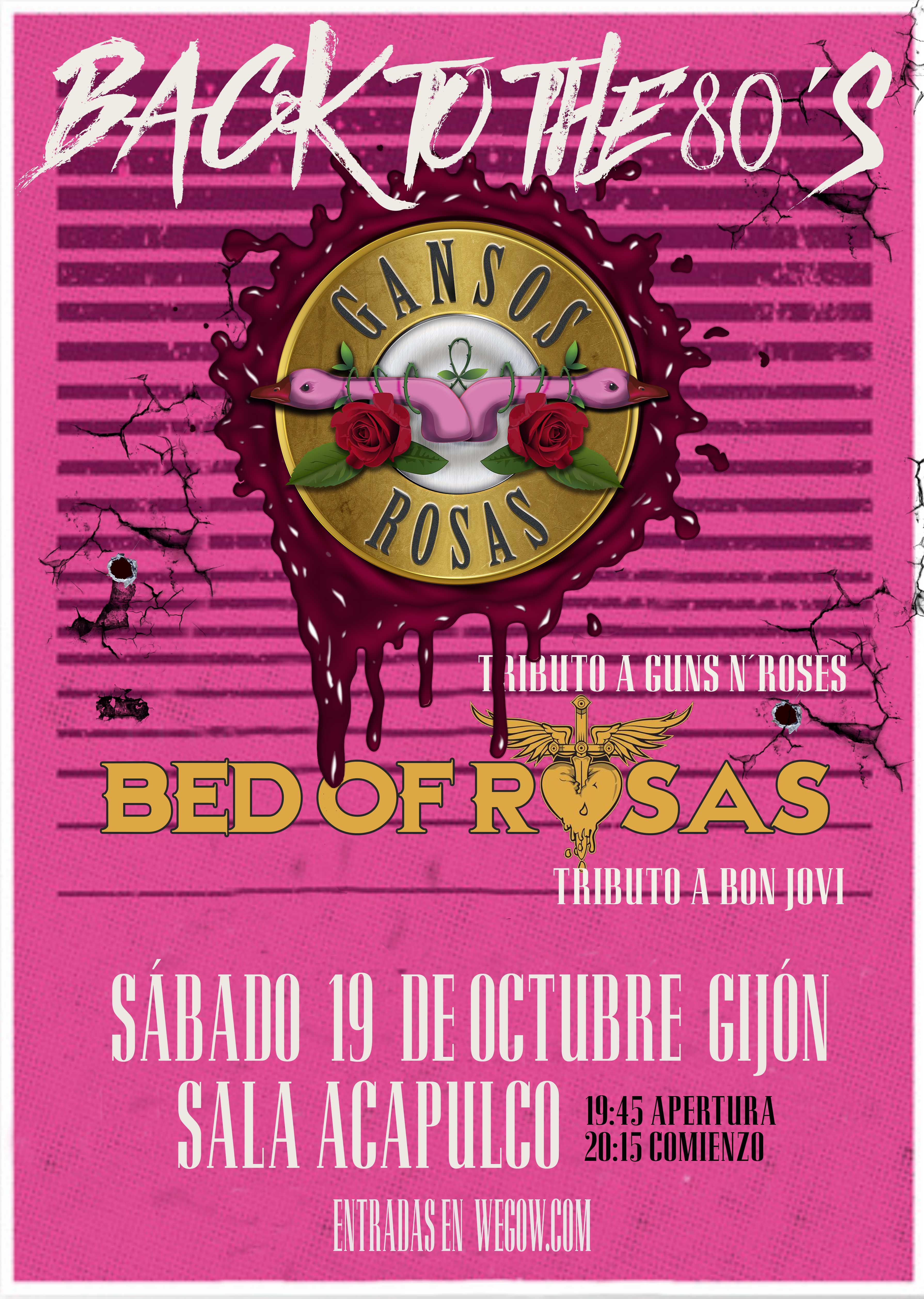 Fotografía promocional de Gansos Rosas + Bed of Rosas en Gijón 2024