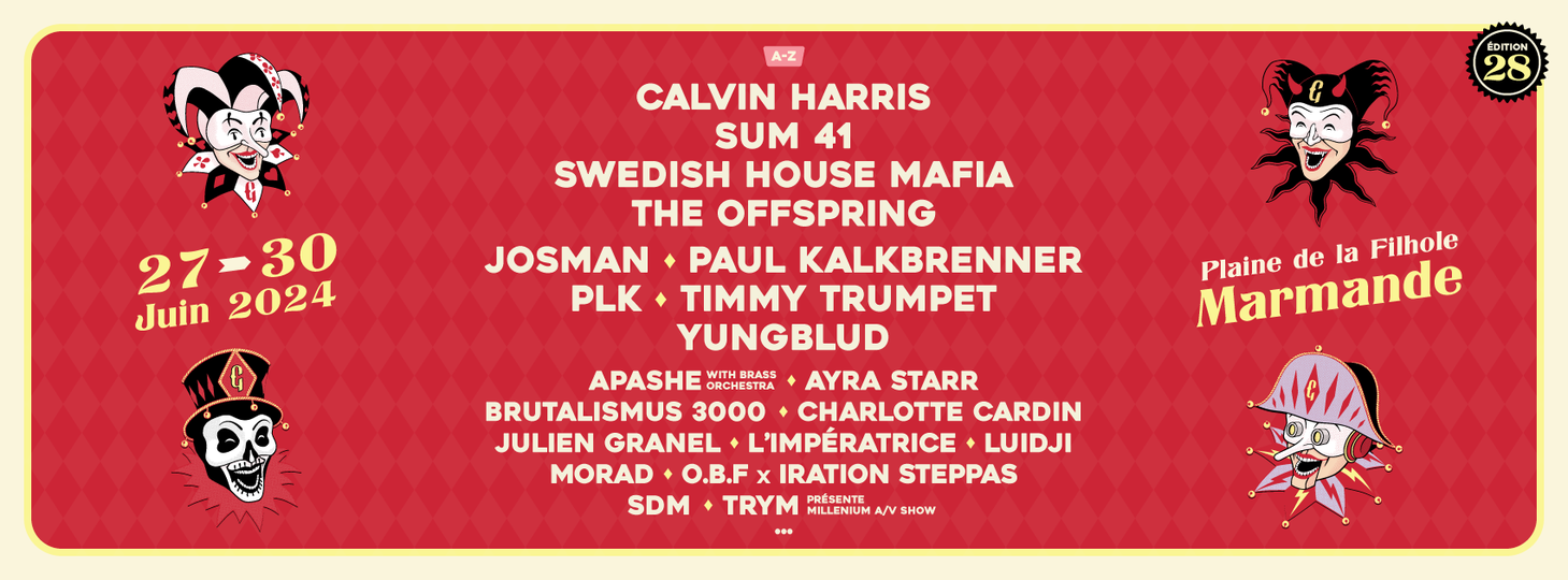 Photographie promotionnelle de Garorock Festival 2024.