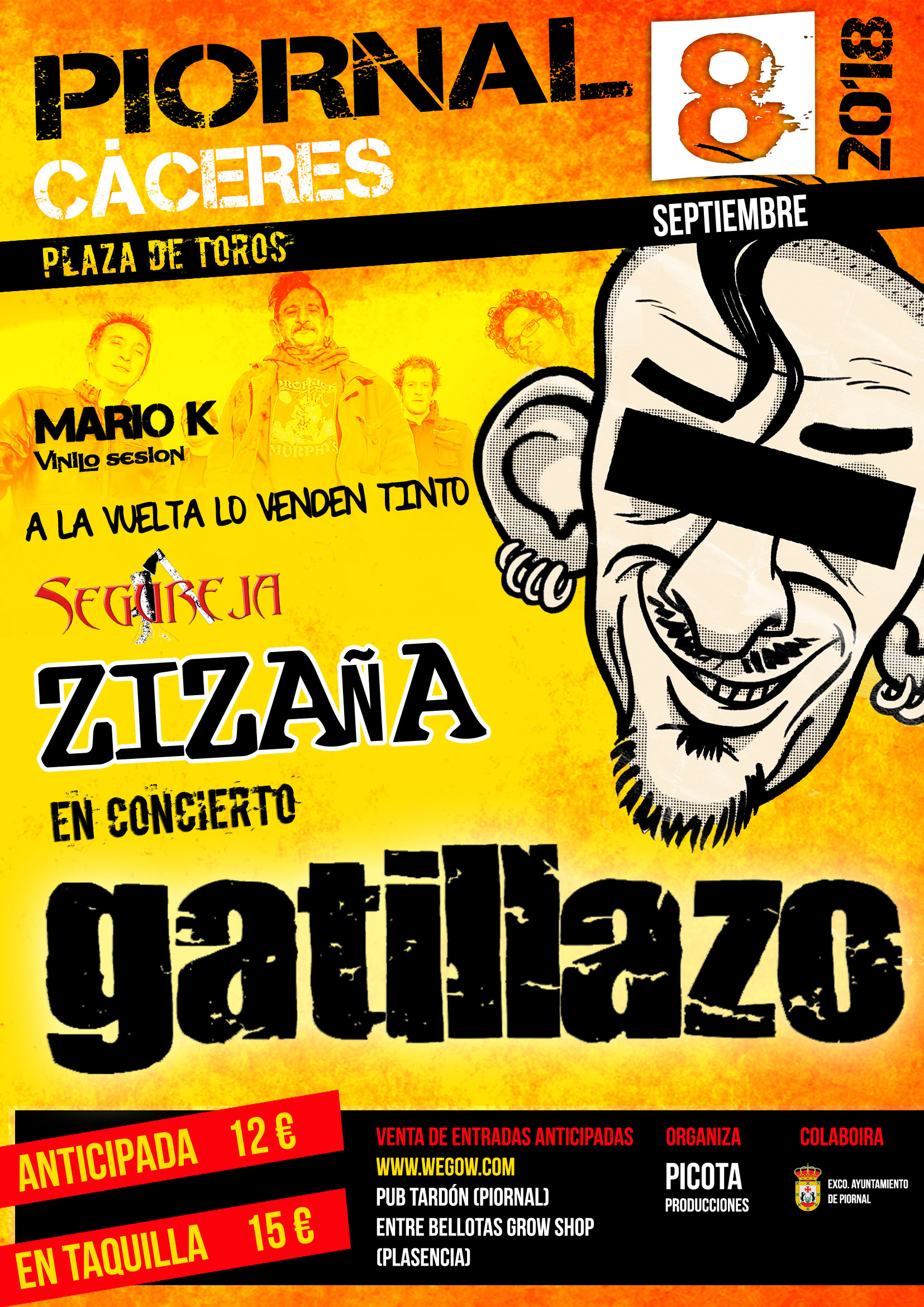 Fotografía promocional de Concierto de Gatillazo en Piornal