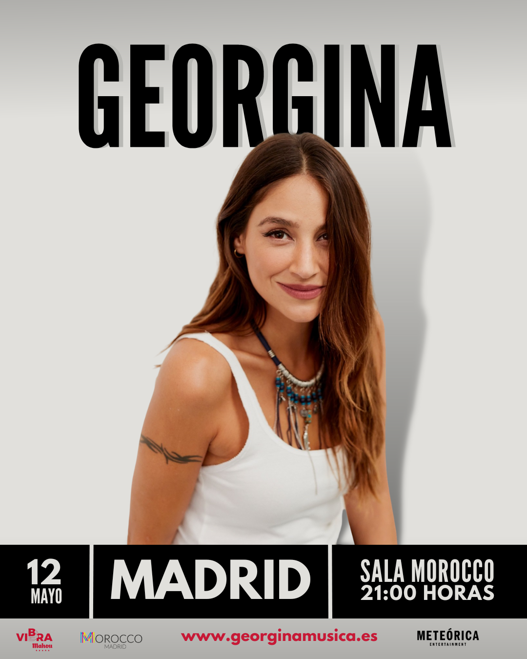 Fotografía promocional de Georgina concierto  en Madrid