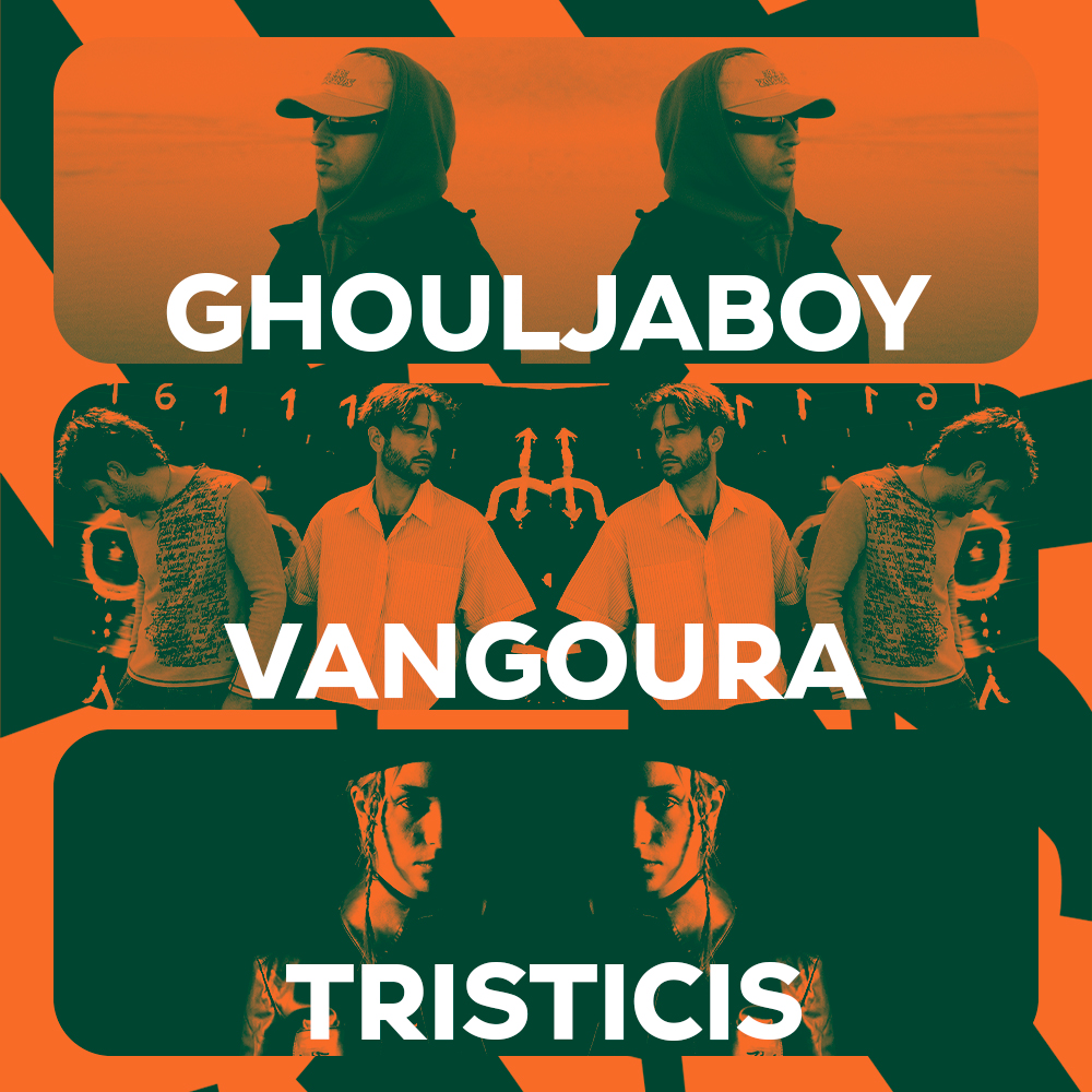 Fotografía promocional de Ghouljaboy + Vangoura + Tristicis en Malandar