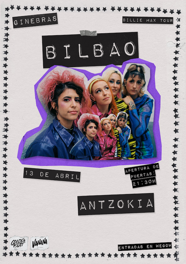 Fotografía promocional de GINEBRAS en concierto en Bilbao