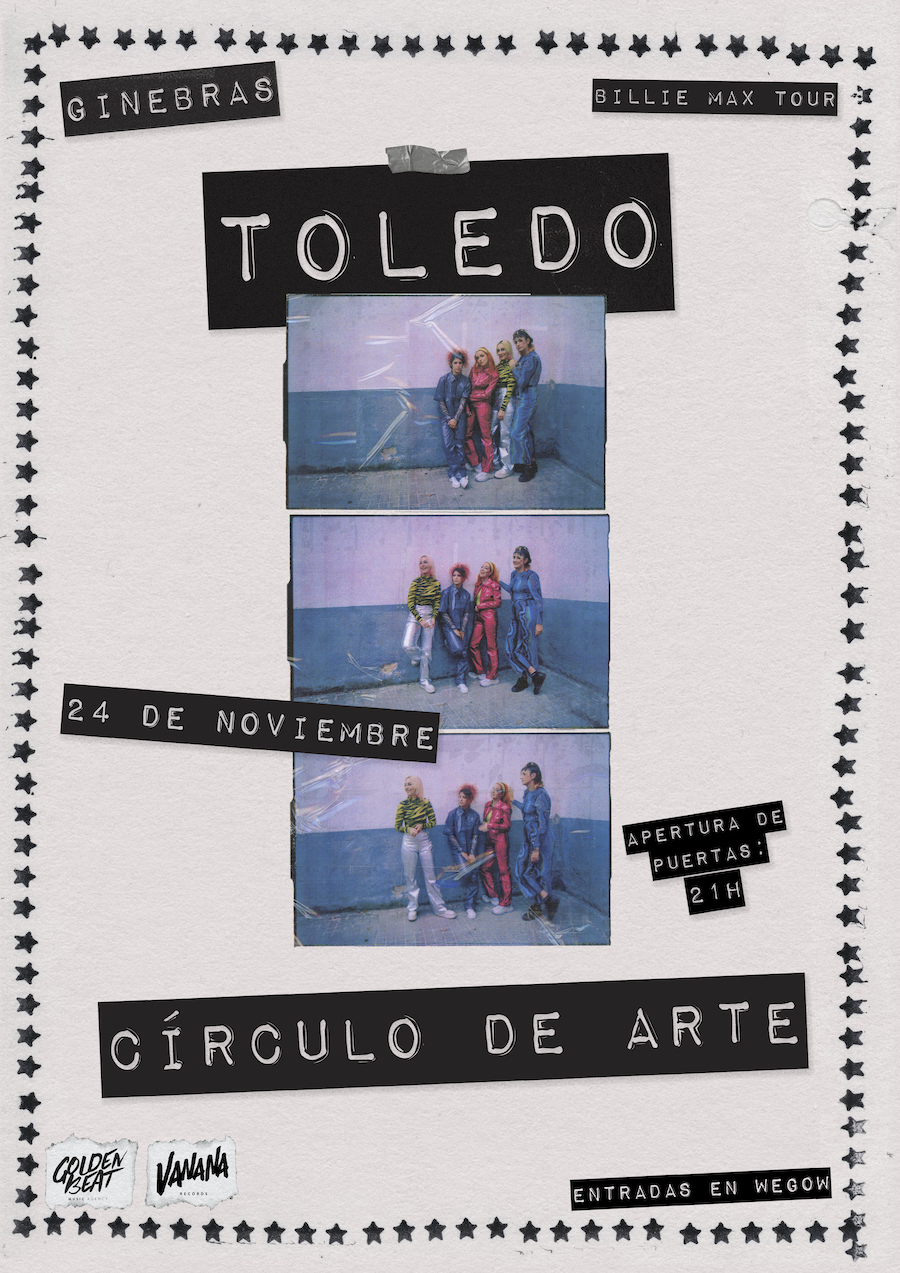 Fotografía promocional de GINEBRAS en concierto en Toledo