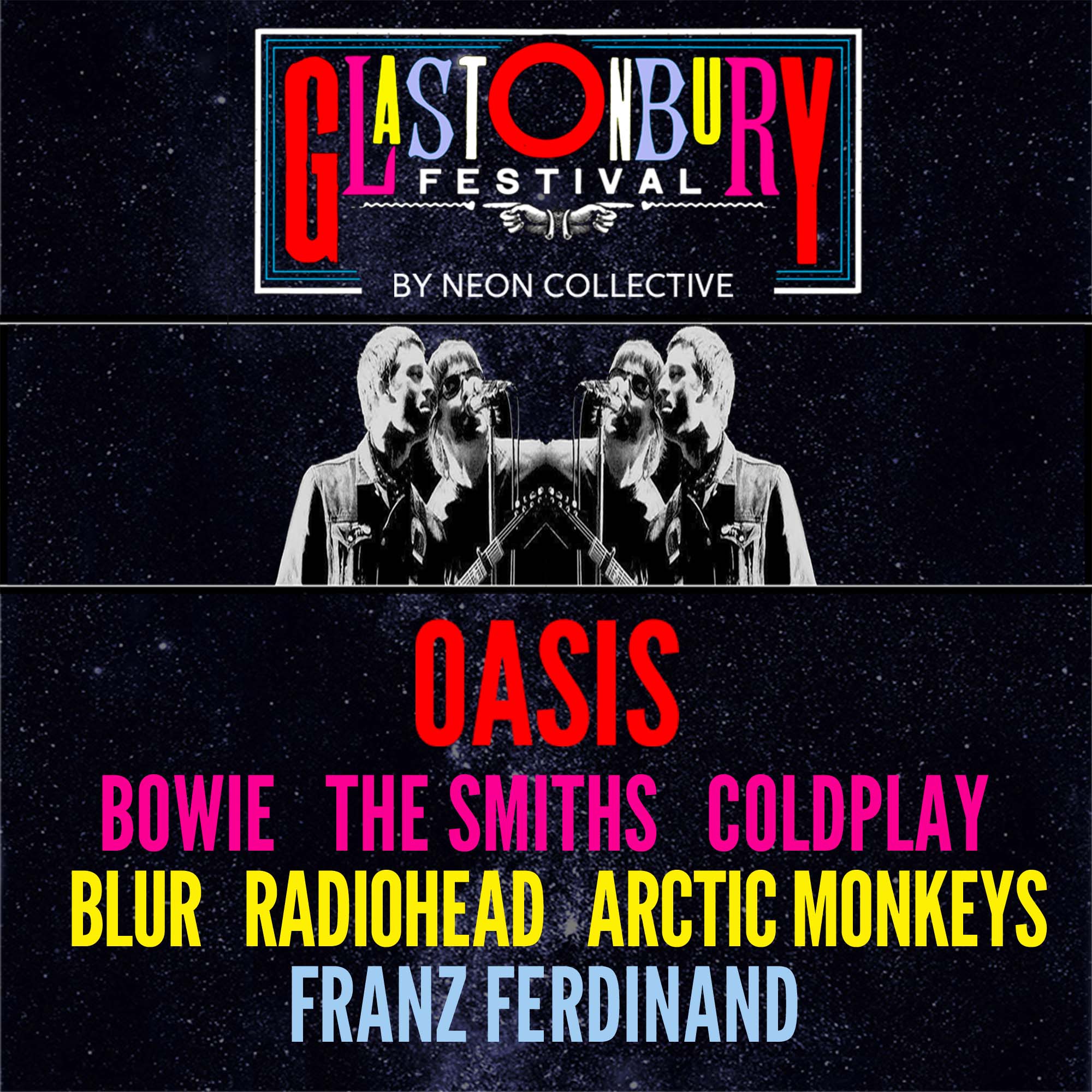 Fotografía promocional de Glastonbury Festival by Neon Collective en Madrid