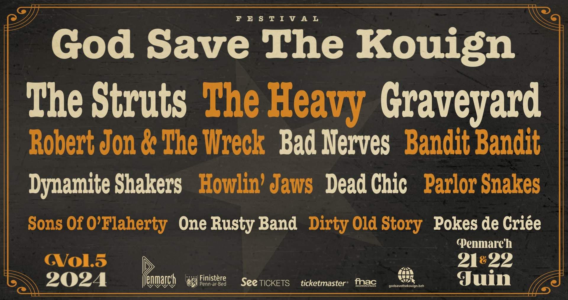 Photographie promotionnelle de God Save The Kouign 2024.