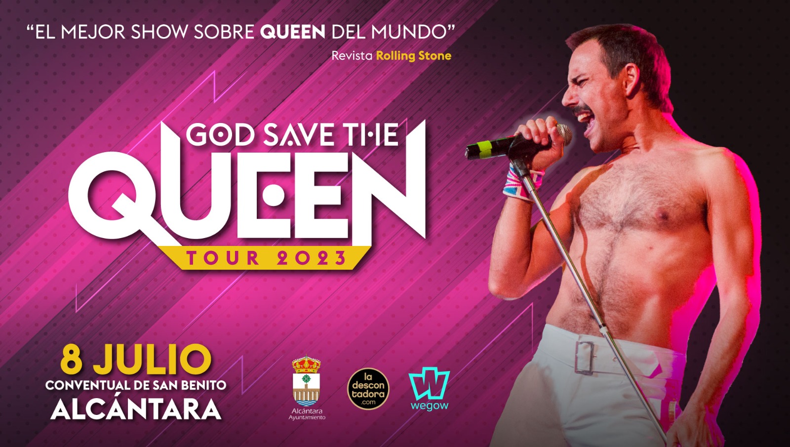 Fotografía promocional de God Save The Queen en Cáceres