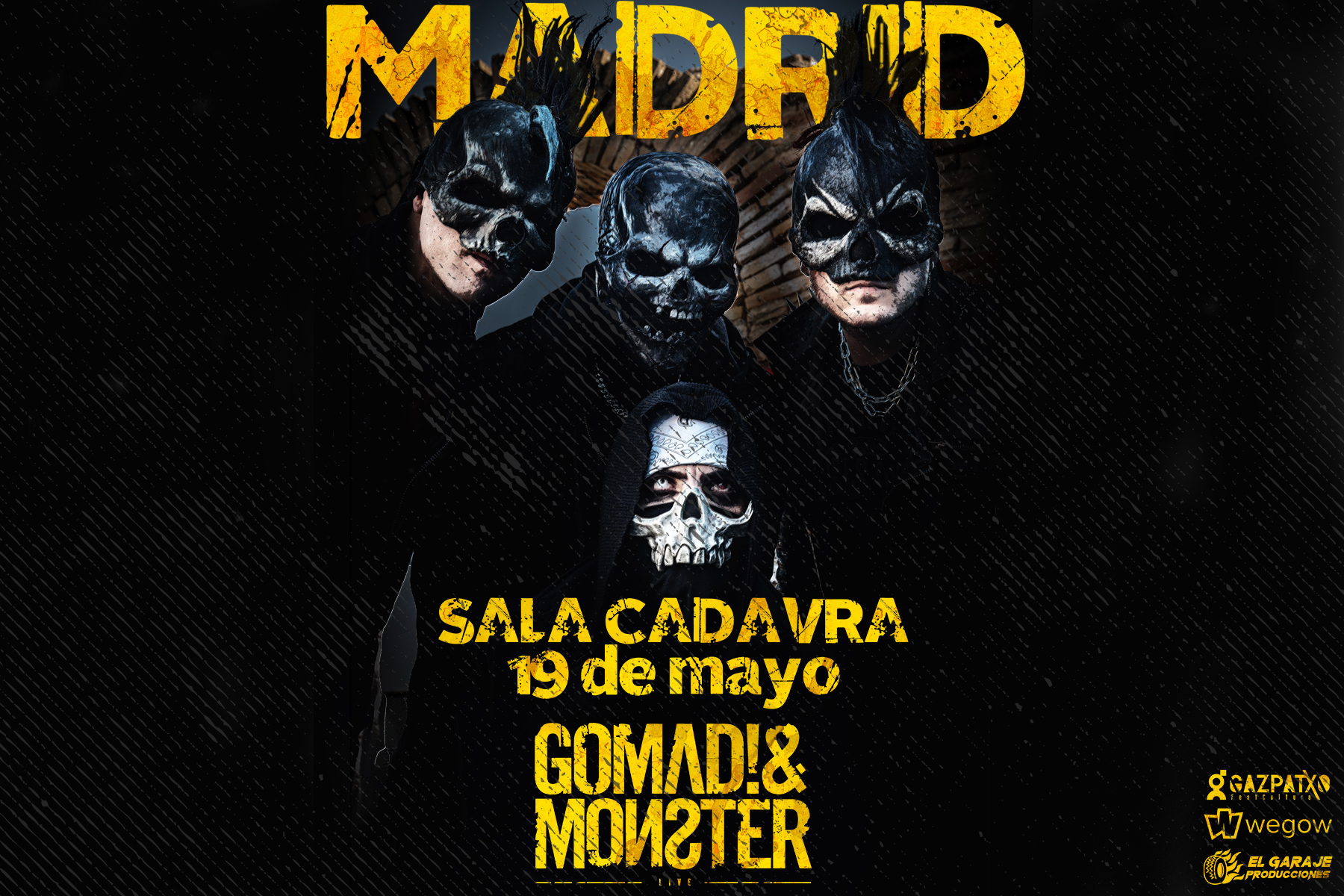 Fotografía promocional de Gomad! & Monster en Madrid