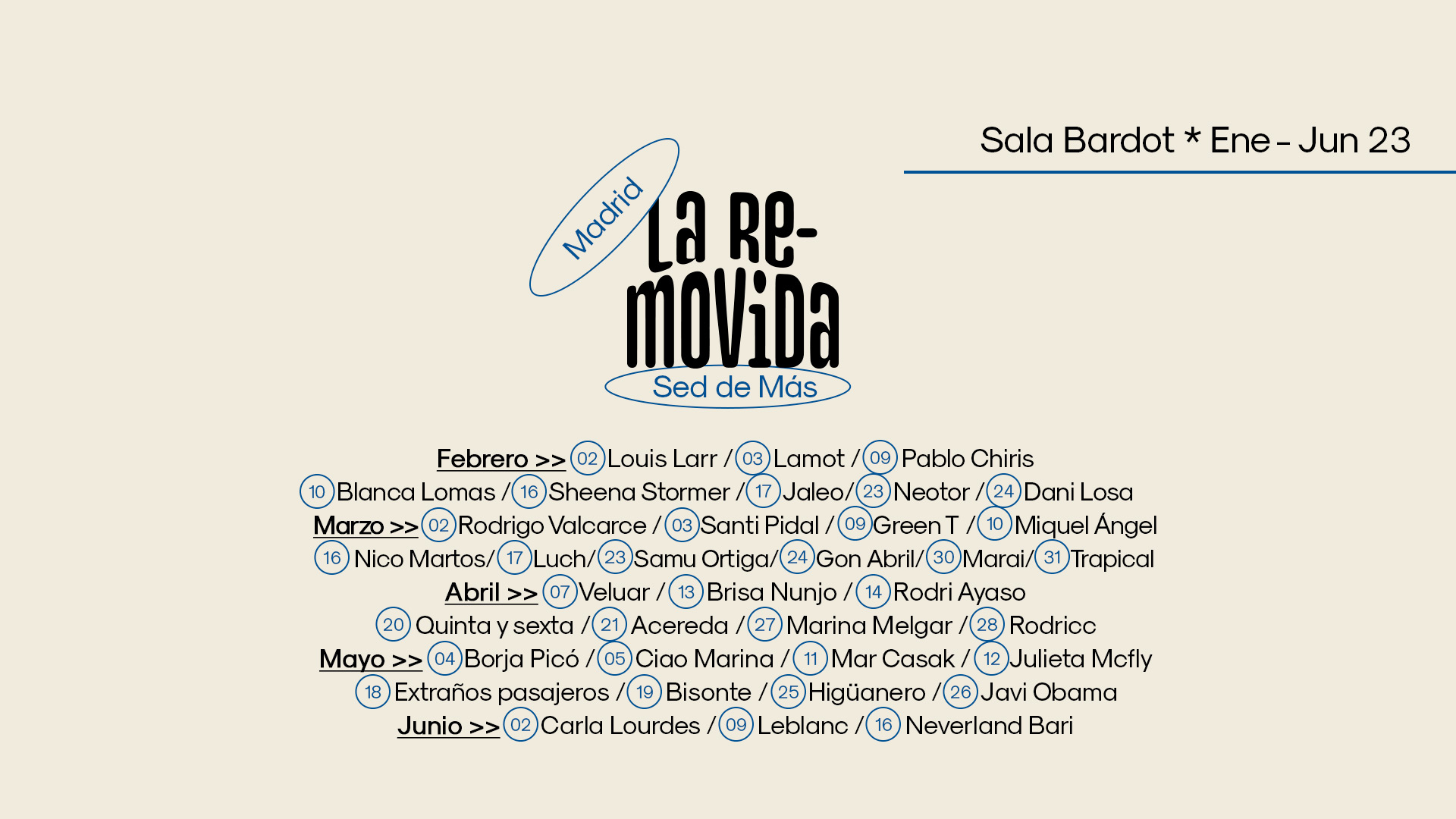 Fotografía promocional de Gon Abril en #LaRe-Movida