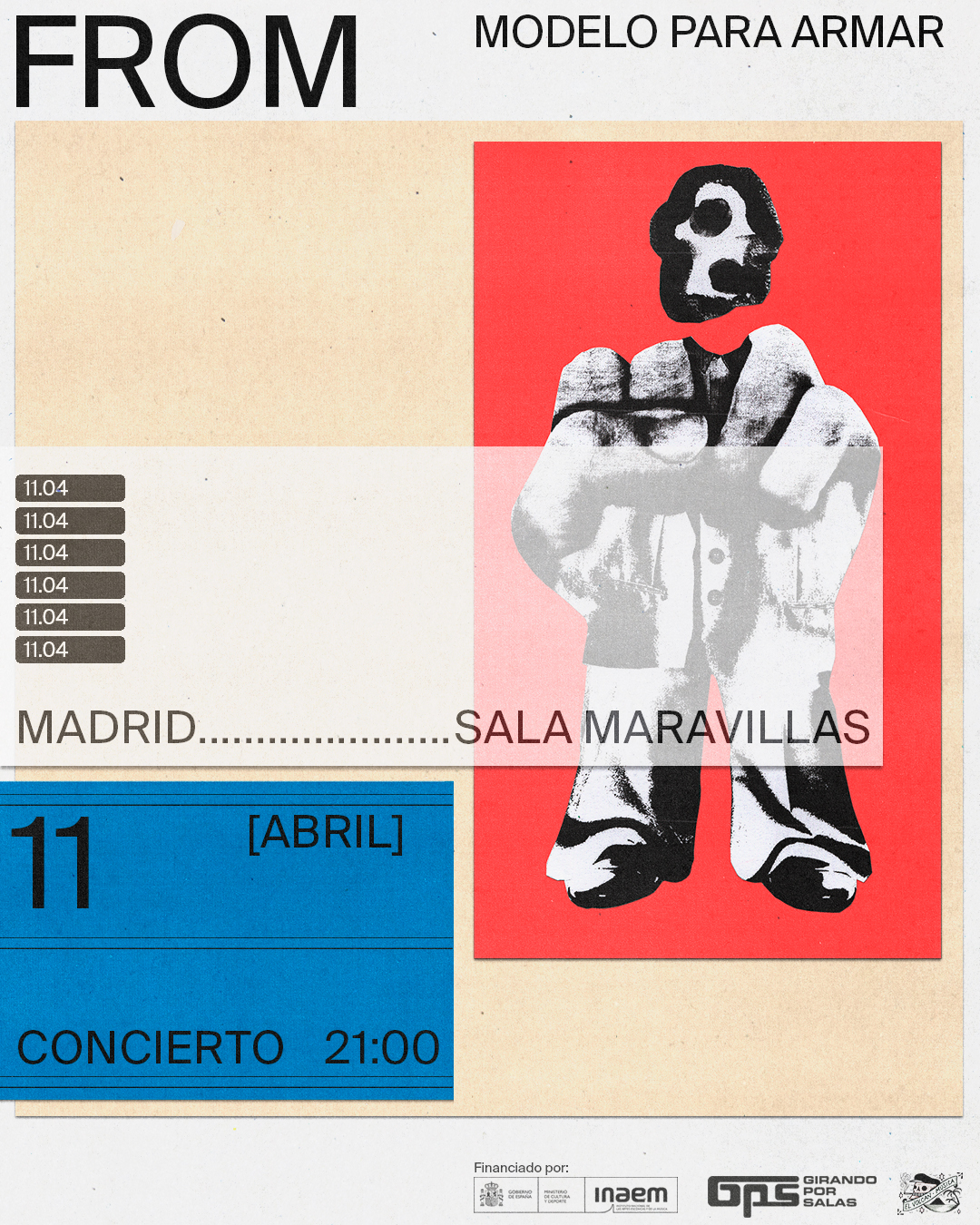 Fotografía promocional de GPS14: from en concierto en Madrid