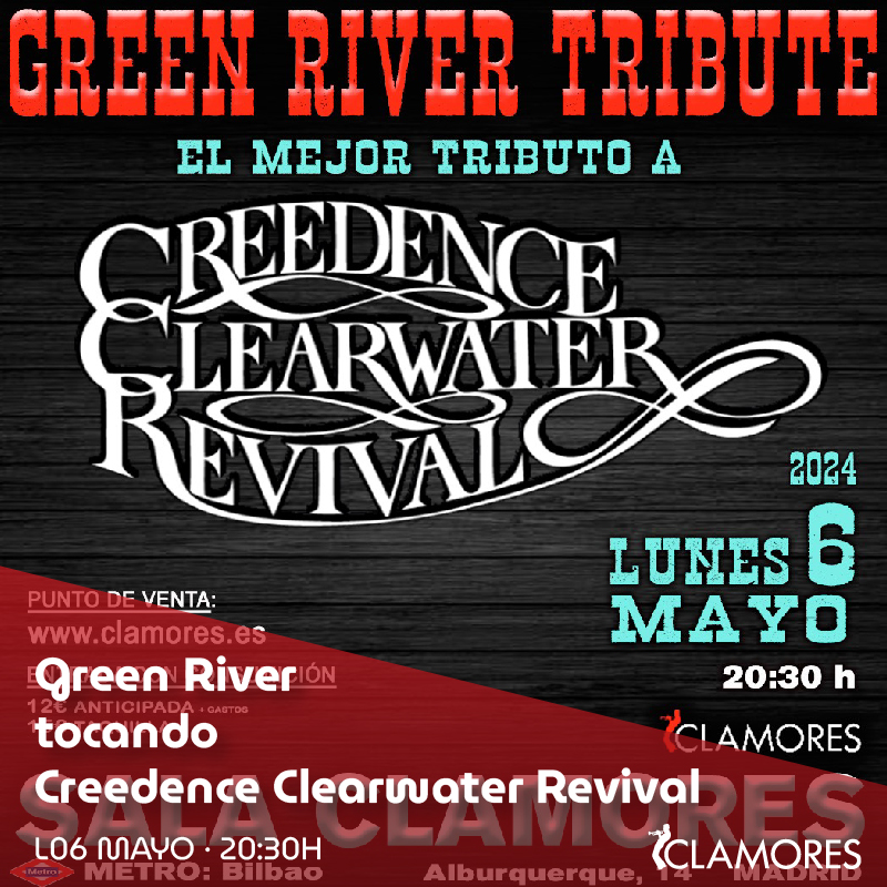 Fotografía promocional de Green River tocando Creedence Clearwater Revival