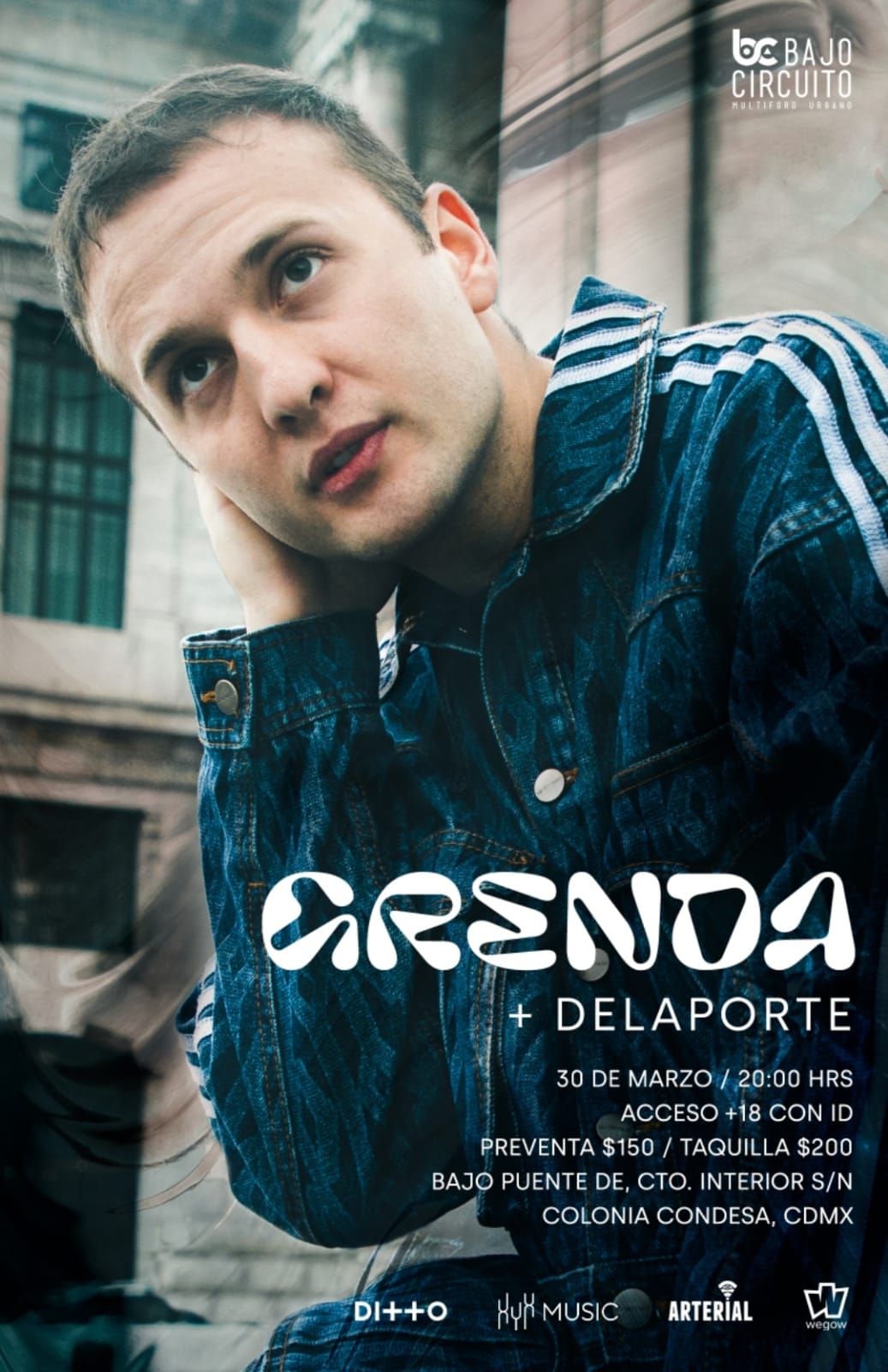 Fotografía promocional de Grenda + Delaporte + Driftwood en Bajo Circuito