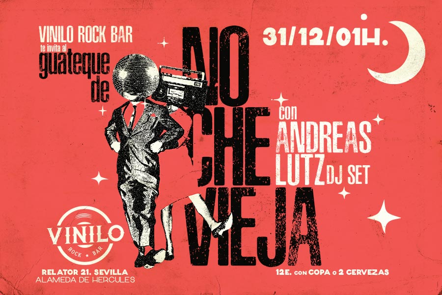 Fotografía promocional de Guateque de Nochevieja en el Vinilo!