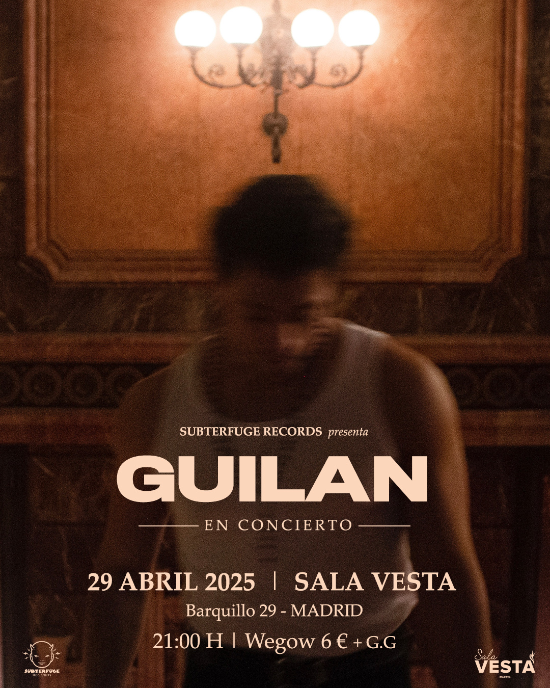 Fotografía promocional de GUILAN en la Sala Vesta