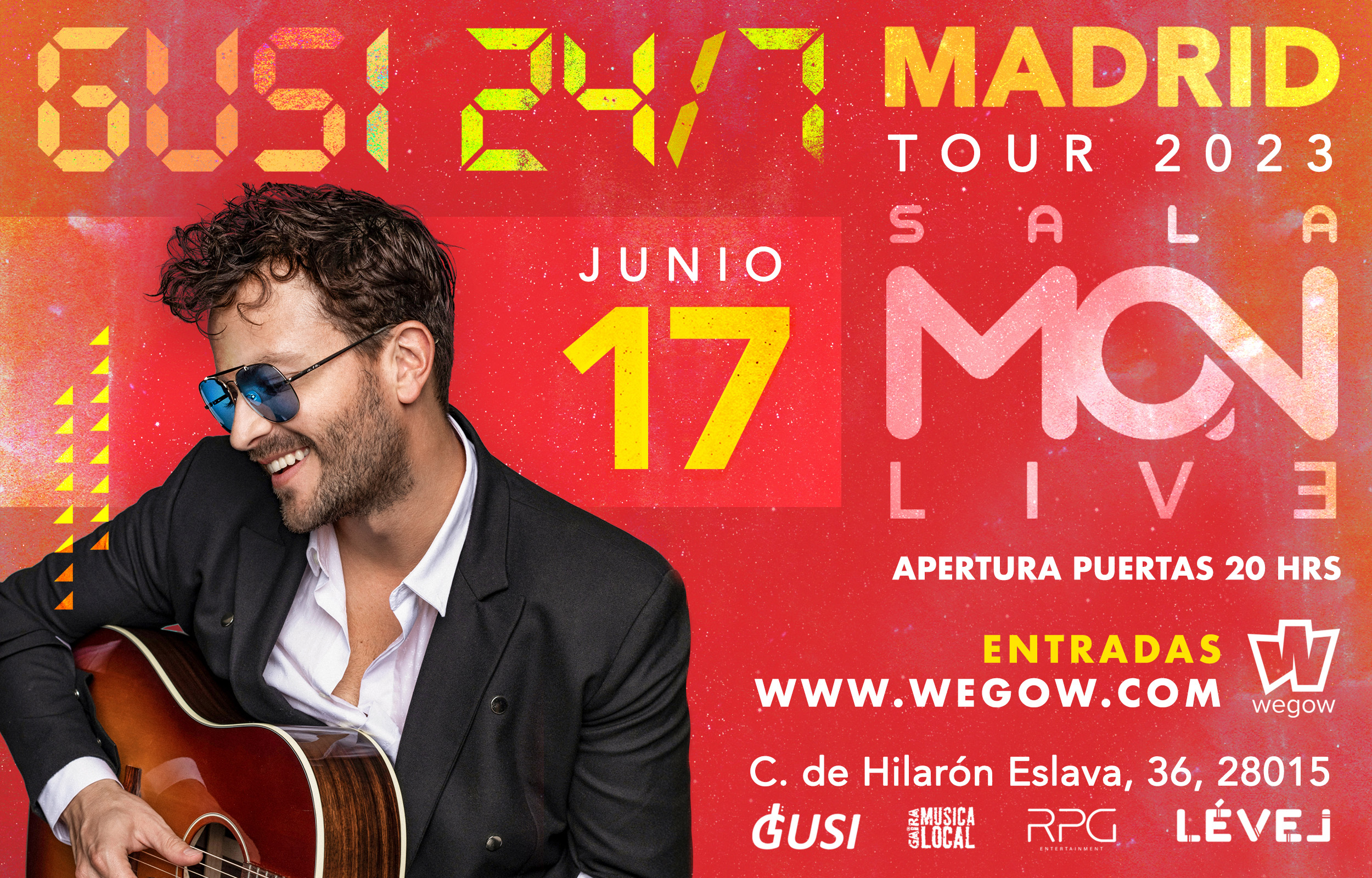 Fotografía promocional de GUSI EN MADRID