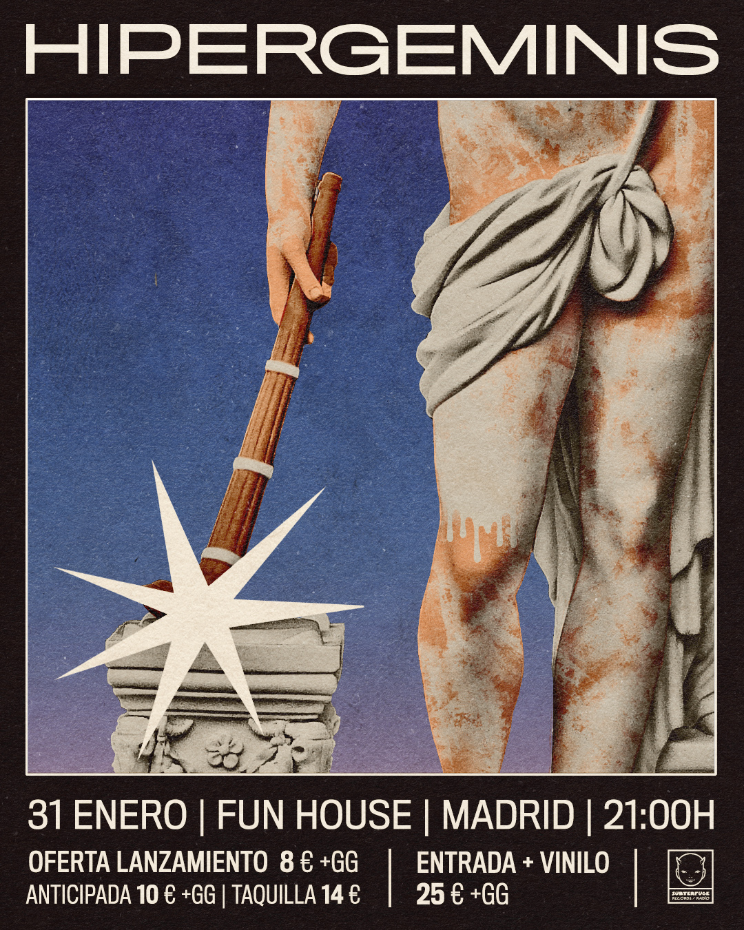 Fotografía promocional de Hipergéminis en Madrid