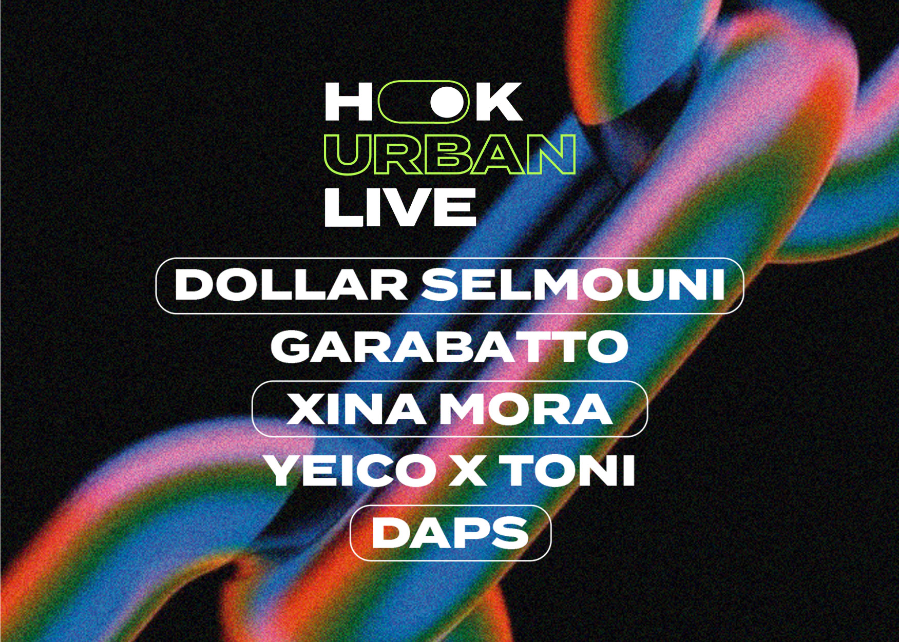 Fotografía promocional de HOOK URBAN LIVE en MADRID