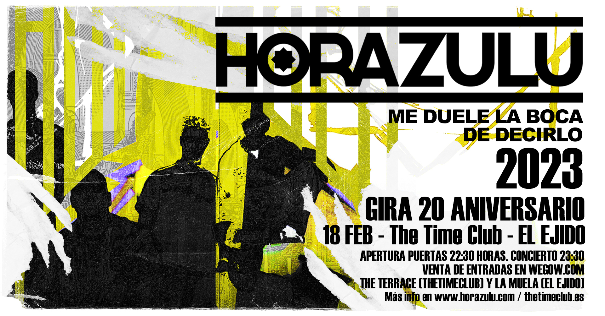 Fotografía promocional de Hora Zulu en El Ejido (Almería)