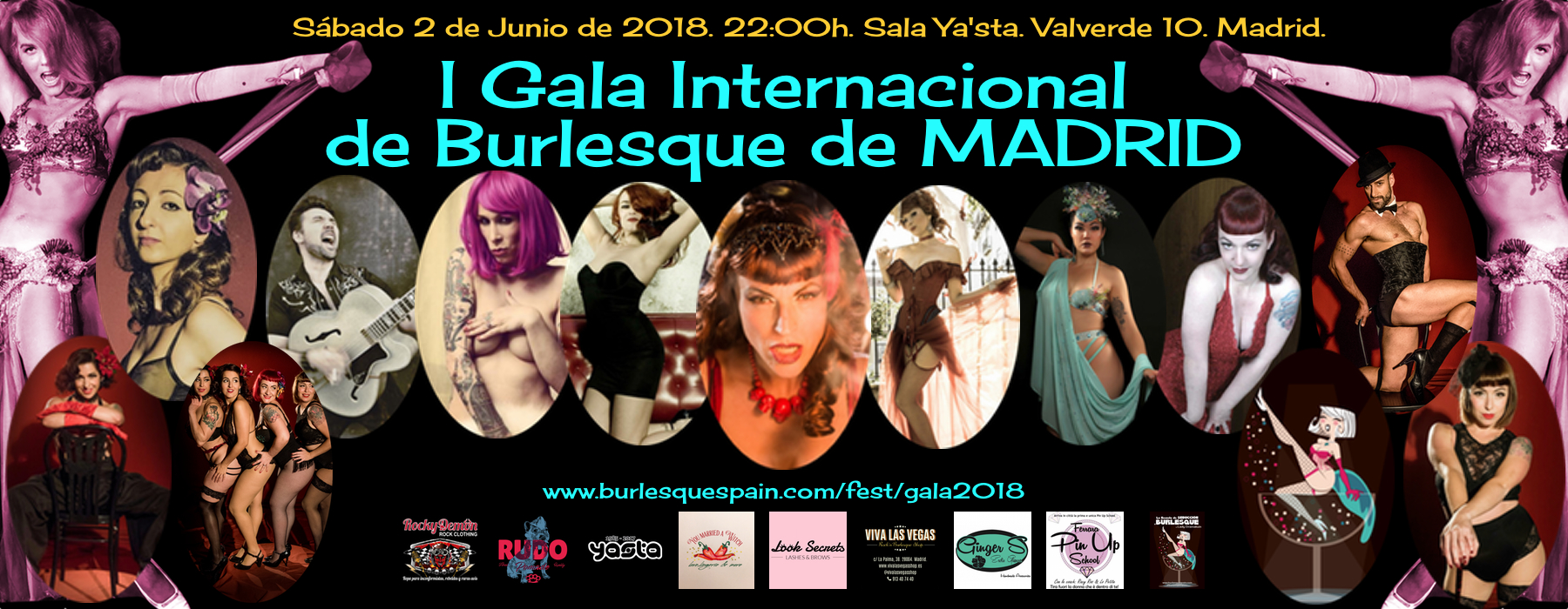 Fotografía promocional de I Gala Internacional de Burlesque de Madrid.