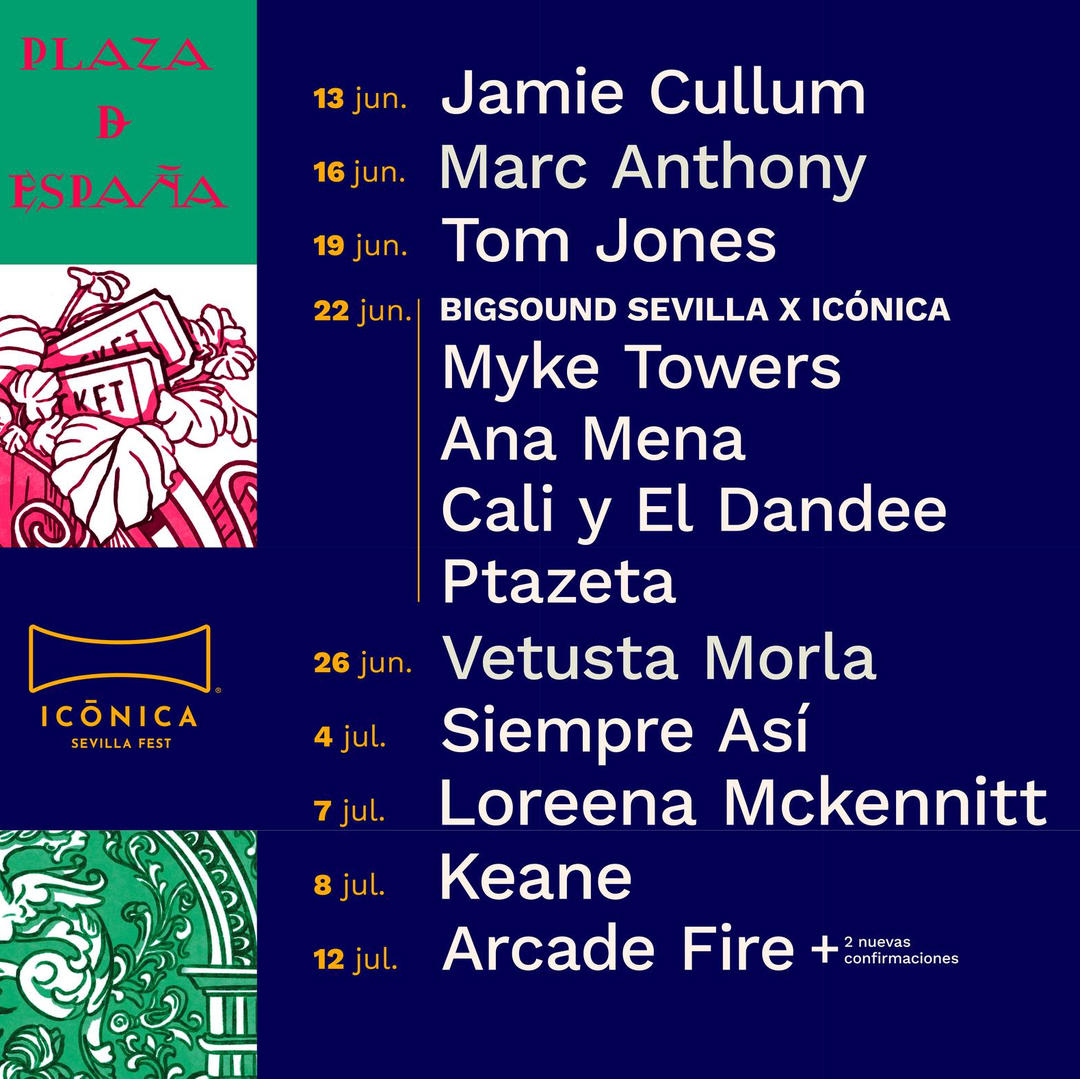 Fotografia promocional de Icónica Sevilla Fest 2024.