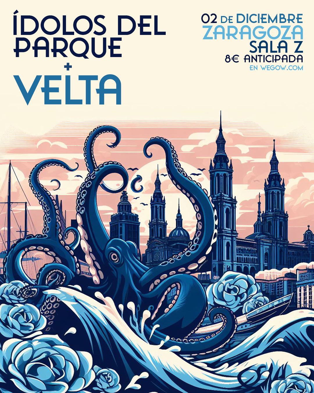 Fotografía promocional de Ídolos del Parque + Velta En ZARAGOZA (Sala Z)