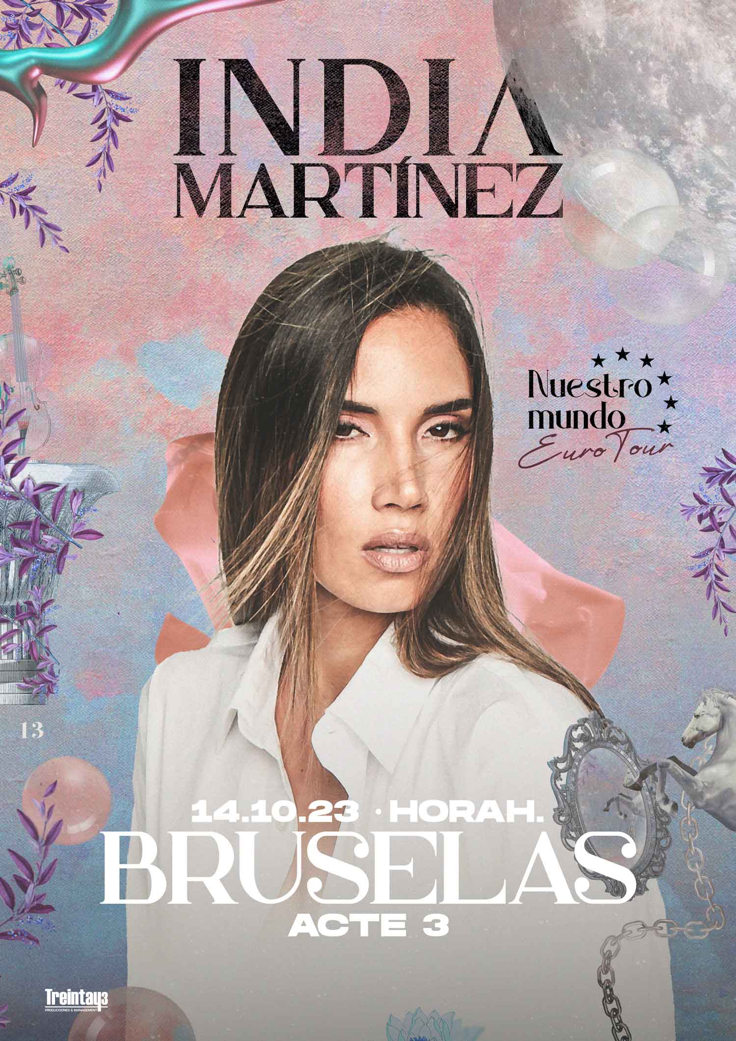 Fotografía promocional de India Martínez en Bruselas