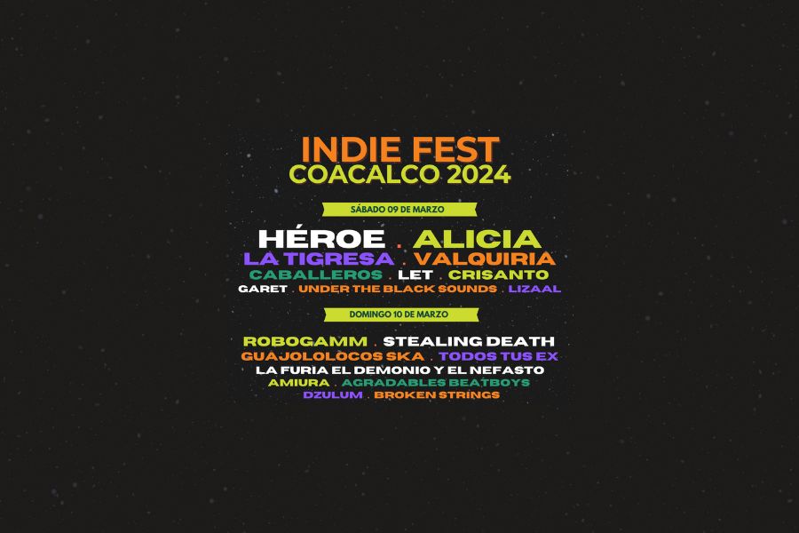 Fotografía promocional de Indie Fest Coacalco 2024