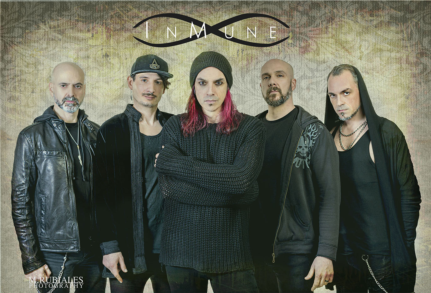 Fotografía promocional de INMUNE en concierto en Córdoba