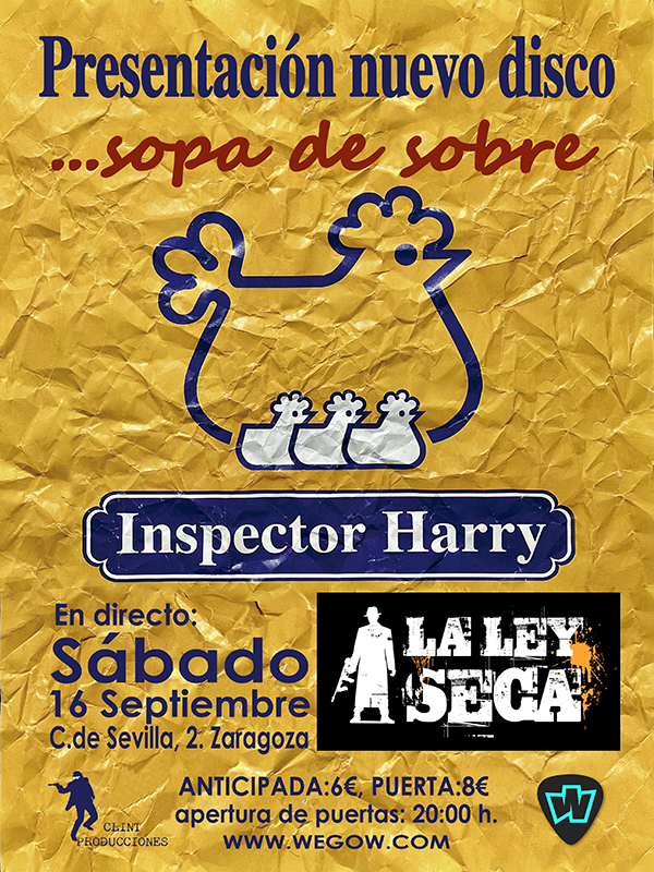 Fotografía promocional de INSPECTOR HARRY EN DIRECTO - ZARAGOZA