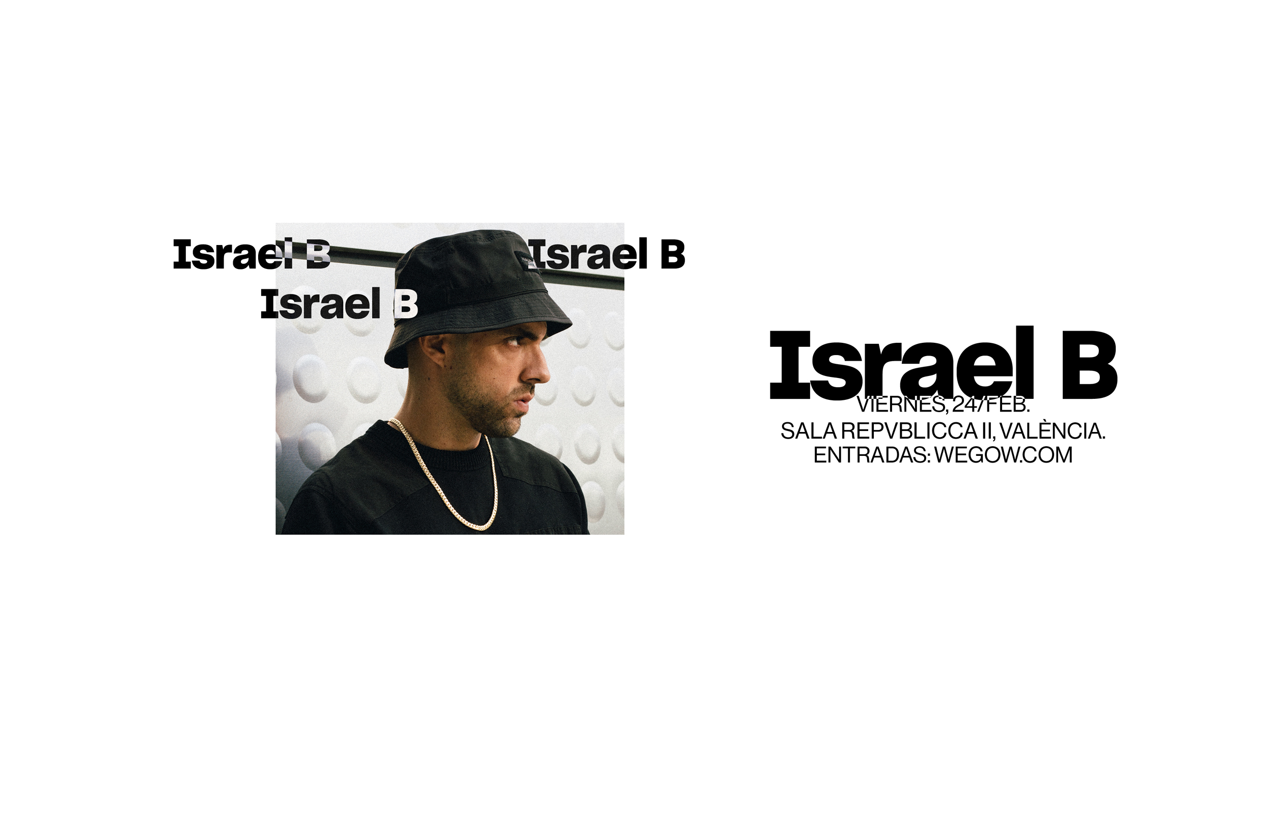 Fotografía promocional de Israel B en Valencia- SOLD OUT