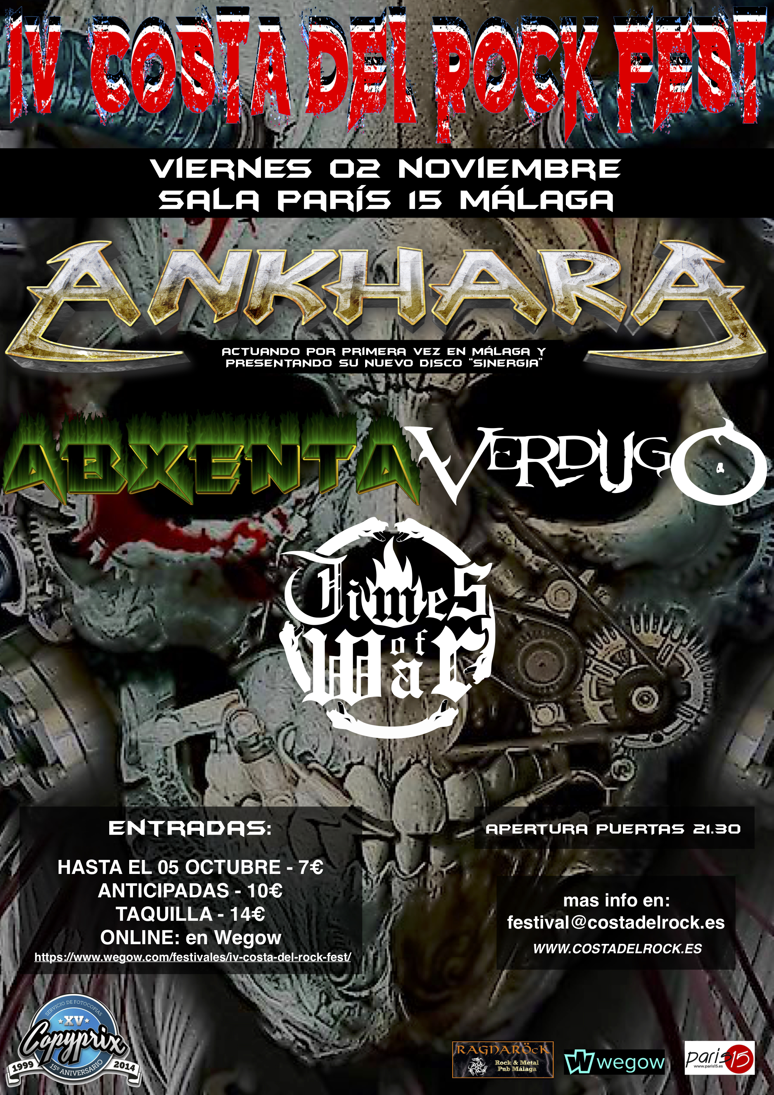 Fotografía promocional de IV Costa Del Rock Fest