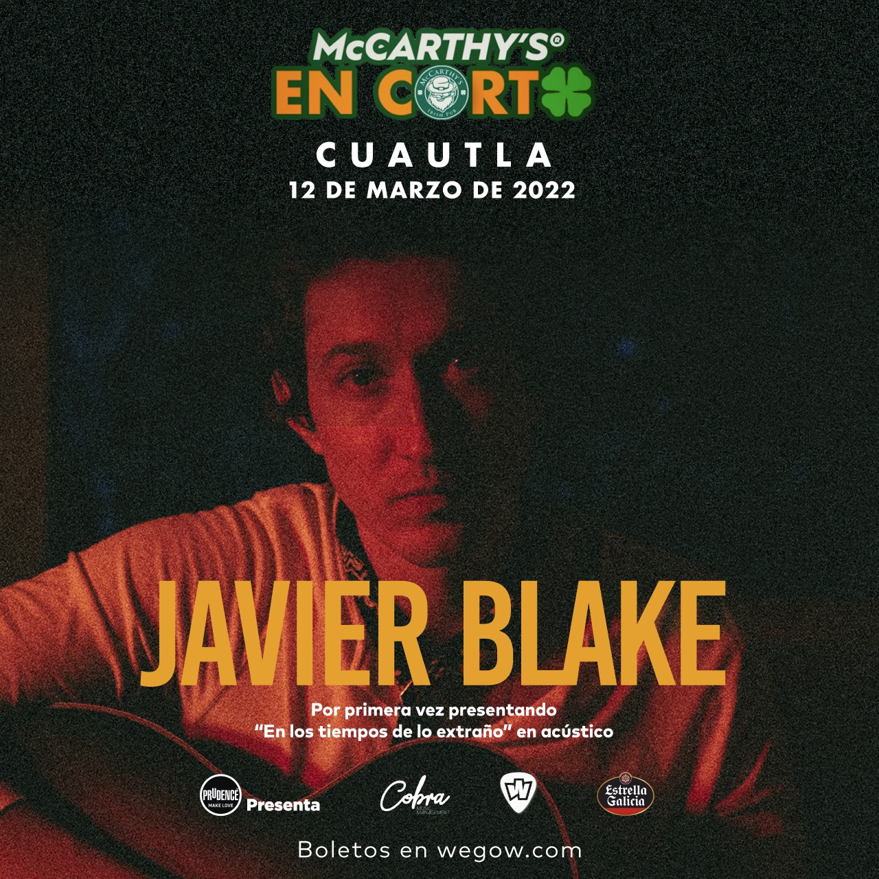 Fotografía promocional de JAVIER BLAKE EN MC CARTHYS CUAUTLA