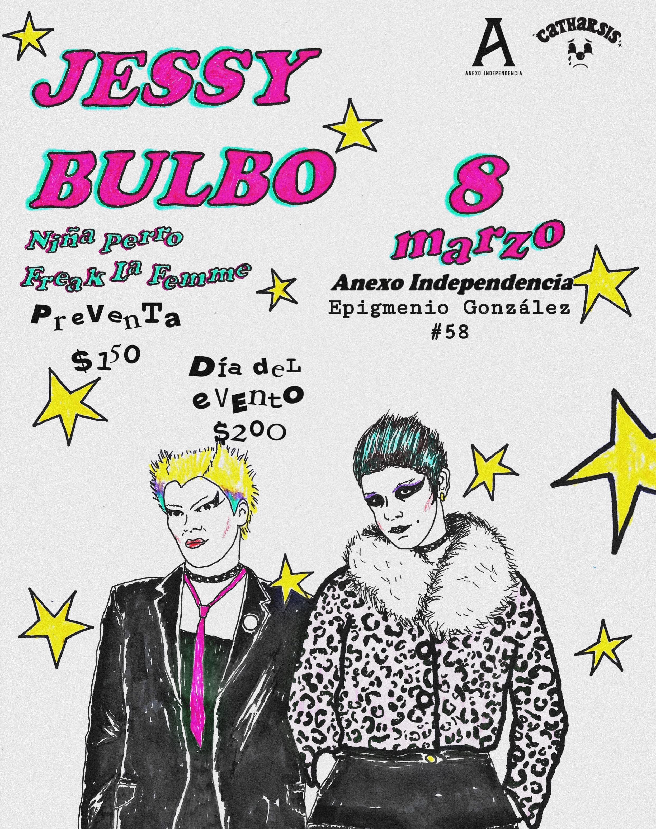 Fotografía promocional de Jessy Bulbo en Guadalajara