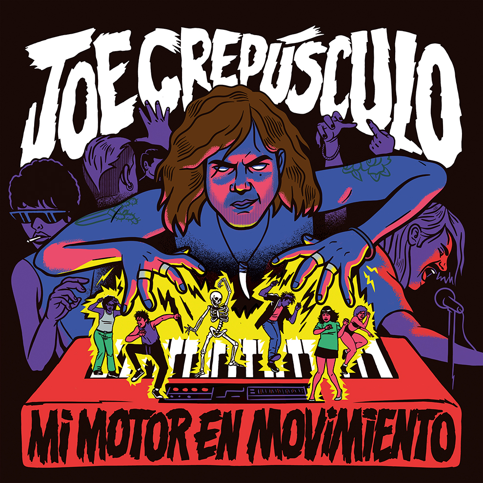 Promotional photograph of Joe Crepúsculo en concierto en Zaragoza.