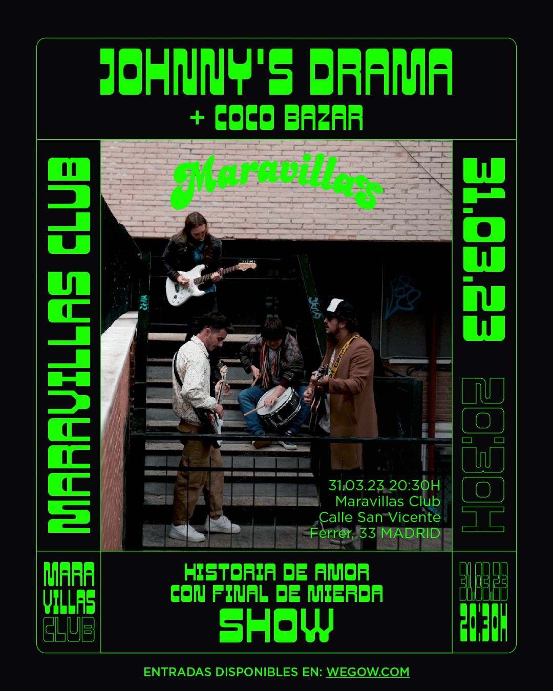 Fotografía promocional de Johnny 's Drama + Coco Bazar en Maravillas Club
