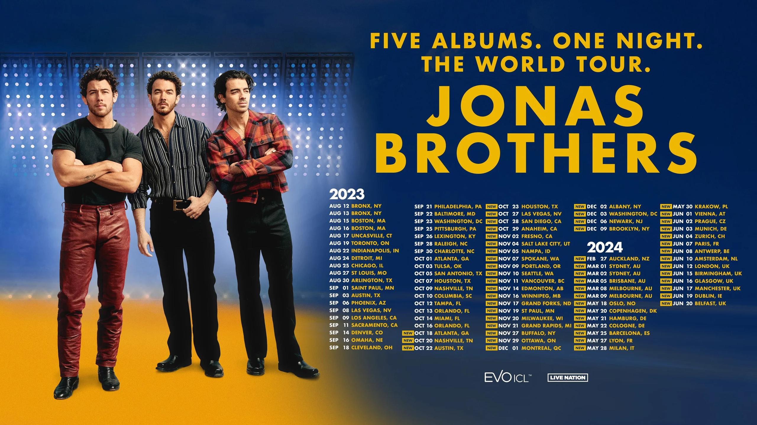 Fotografía promocional de Jonas Brothers - Palau Sant Jordi
