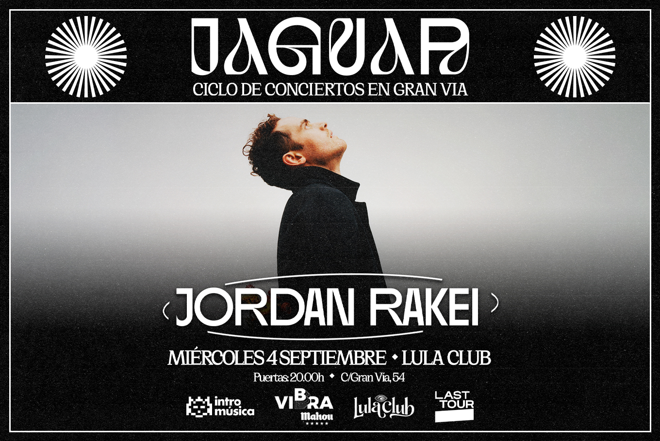 Fotografía promocional de Jordan Rakei en Ciclo Jaguar