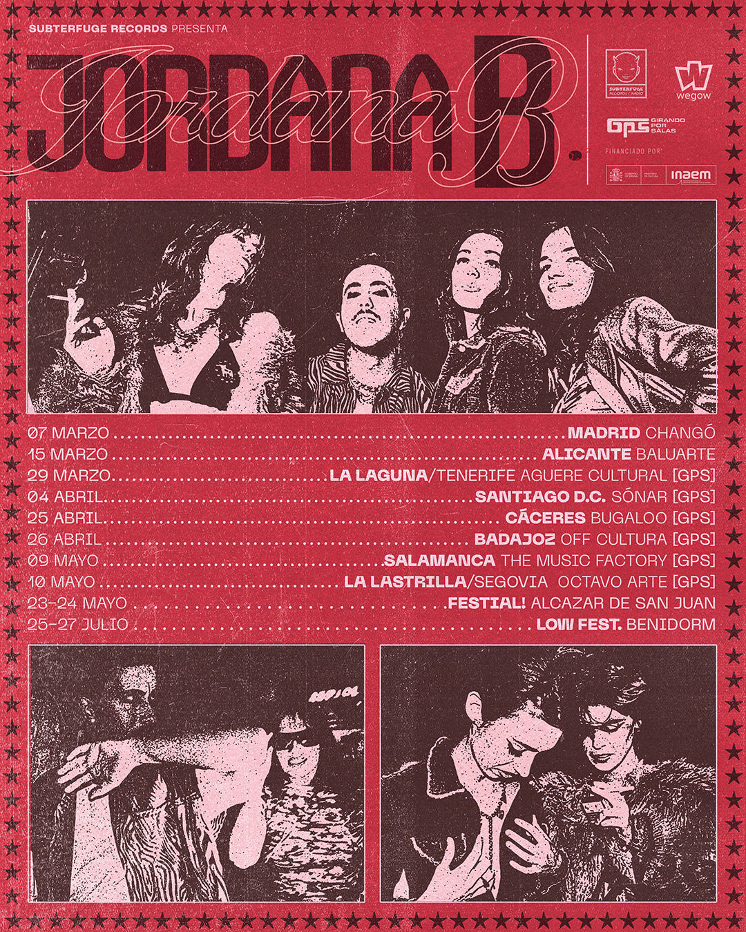 Fotografía promocional de Jordana B en Santiago de Compostela (Girando Por Salas)