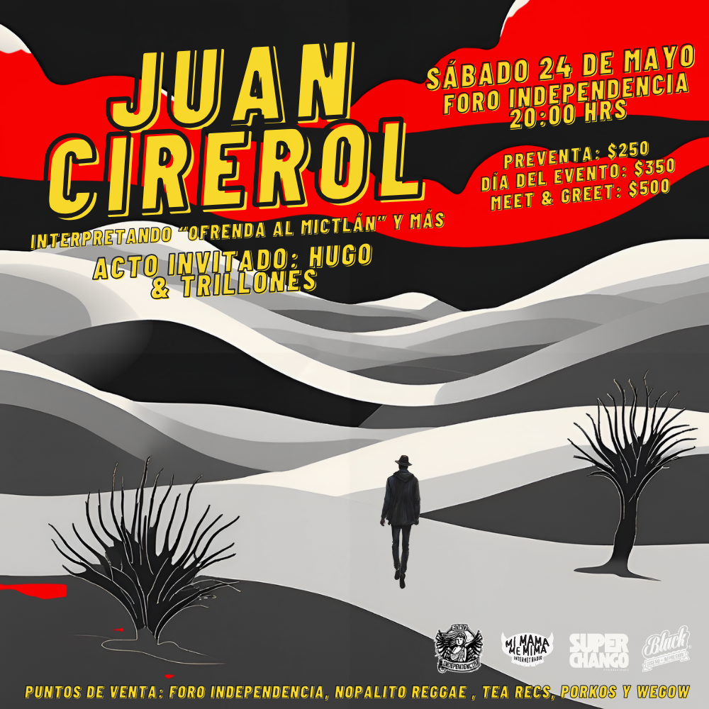 Fotografía promocional de Juan Cirerol en el Foro Independencia