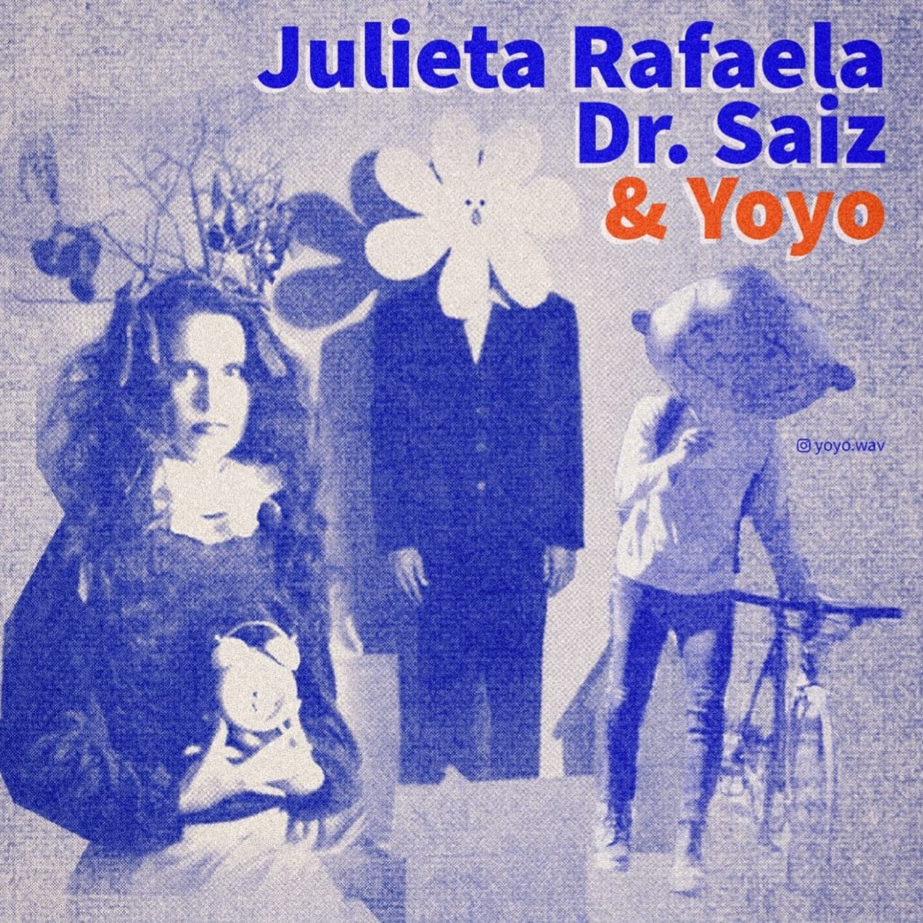 Fotografía promocional de Julieta Rafaela, Dr. Saiz y Yoyo