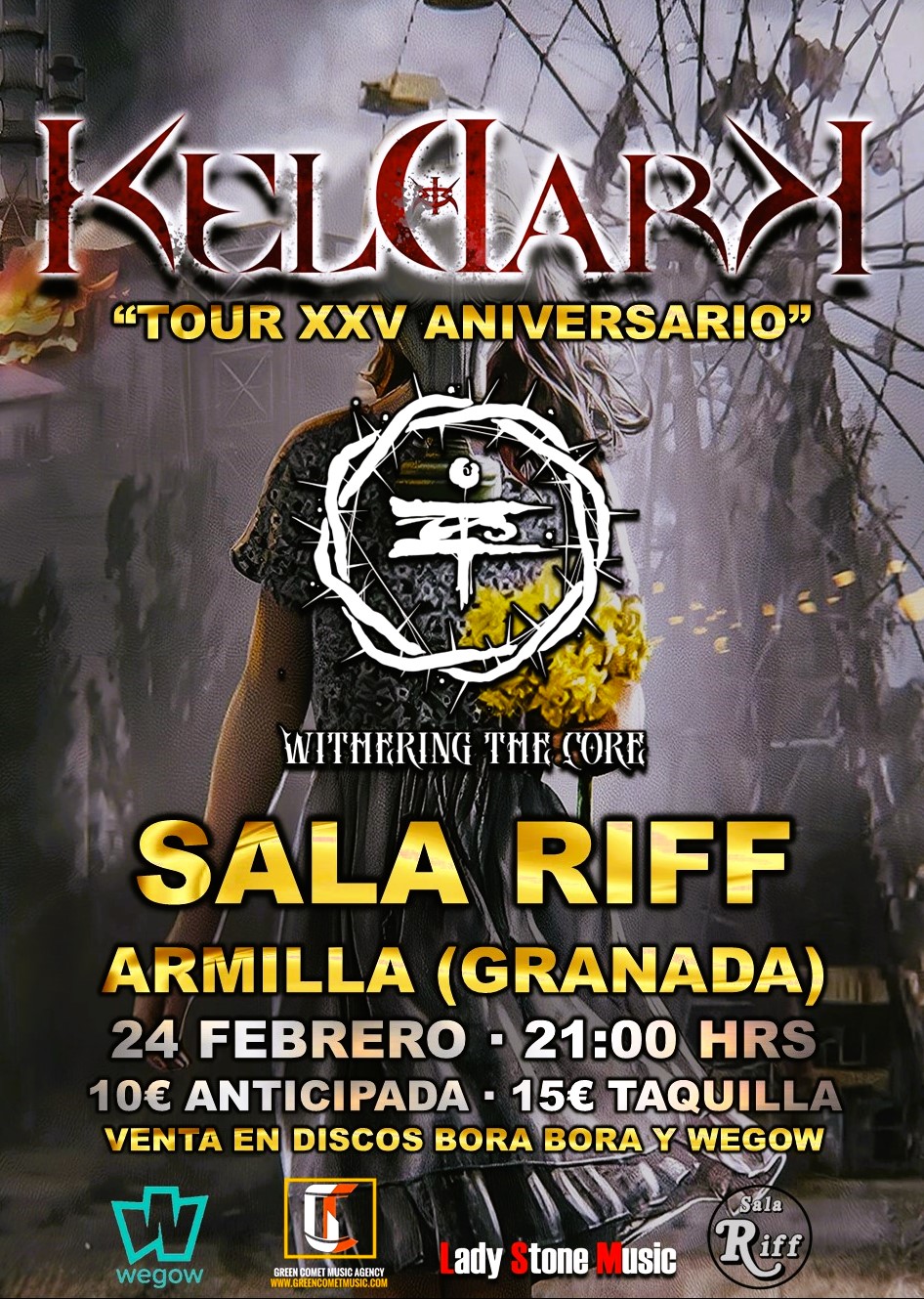 Fotografía promocional de KELDARK + WITHERING THE CORE - GRANADA