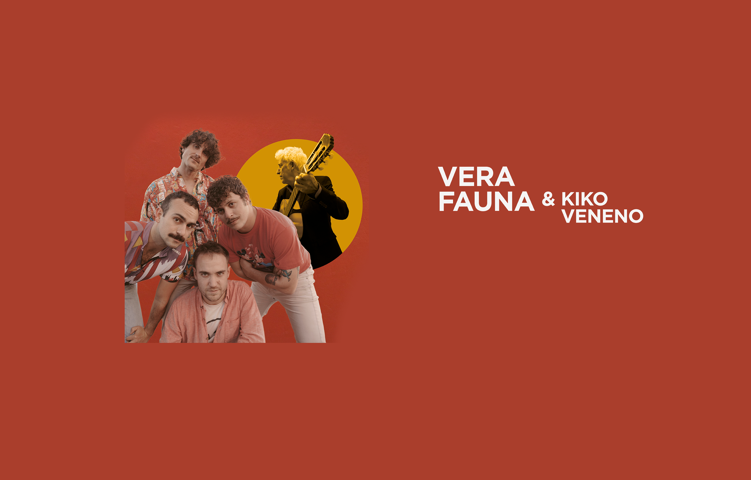 Fotografía promocional de Momentos Alhambra | Vera Fauna & Kiko Veneno, 30 Aniversario “Échate un cantecito”