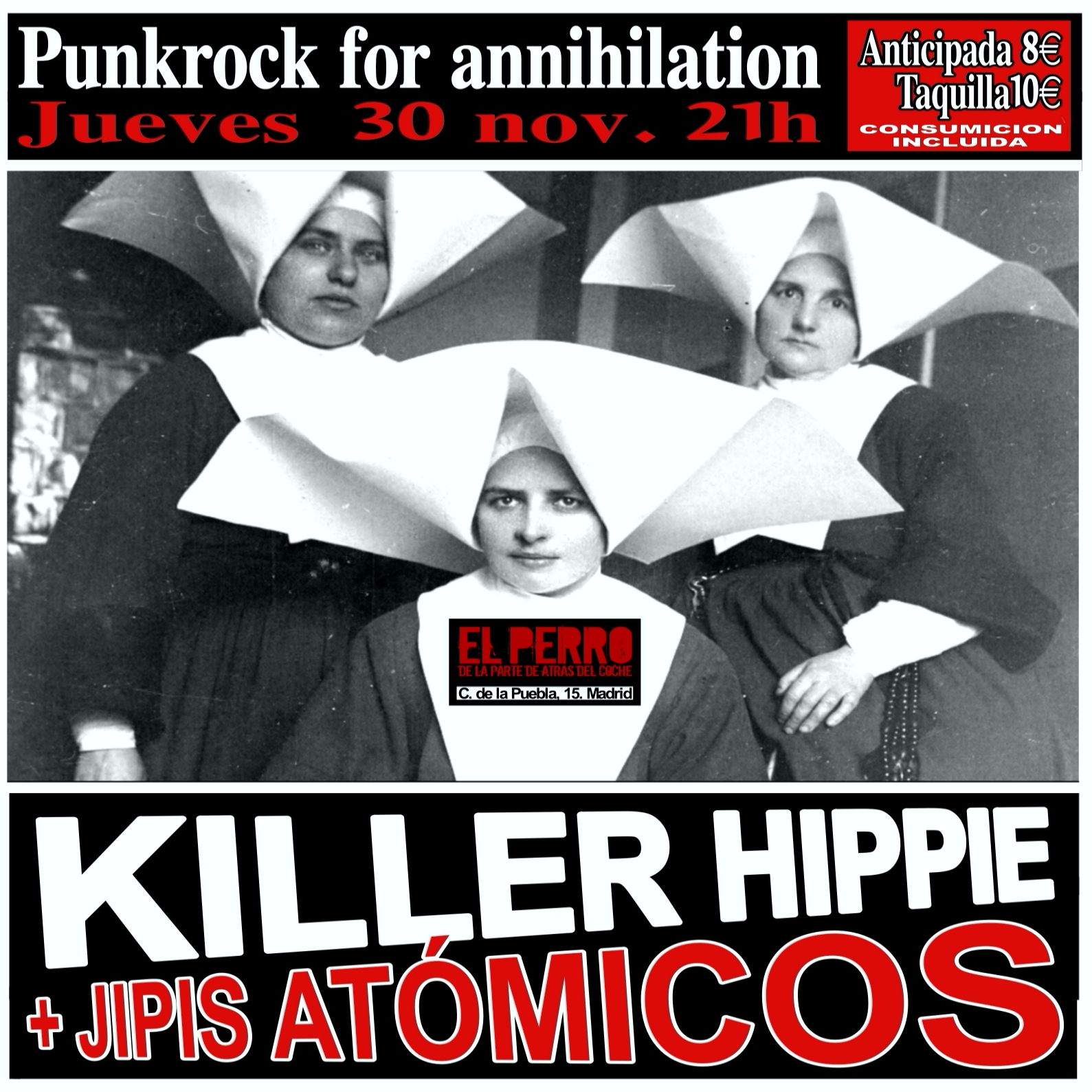 Fotografía promocional de KILLERHIPPIE X JIPIS ATOMICOS